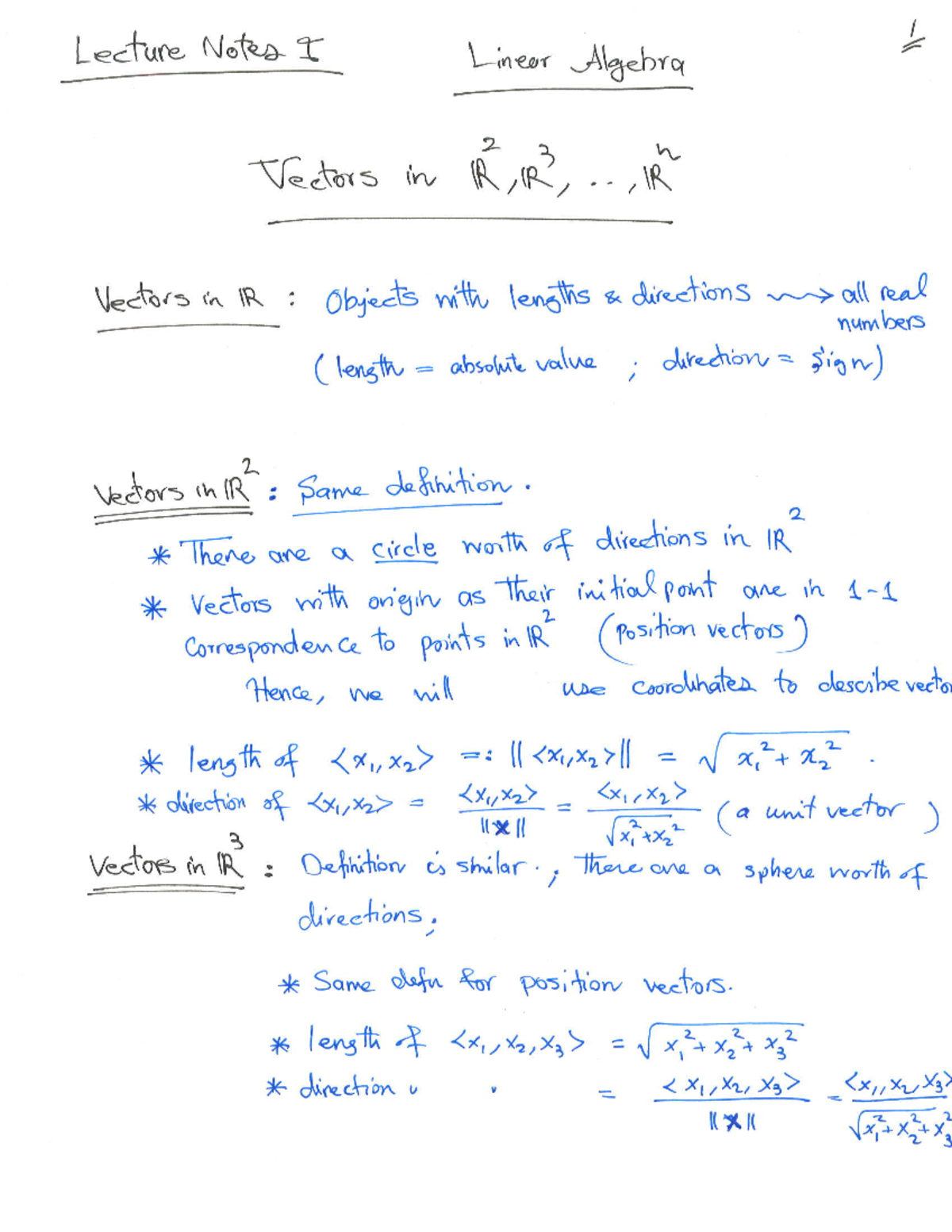 Lecture Notes Linear Algebra - MATH 2006 - New (I Linear ,z 2 (W M : M ...