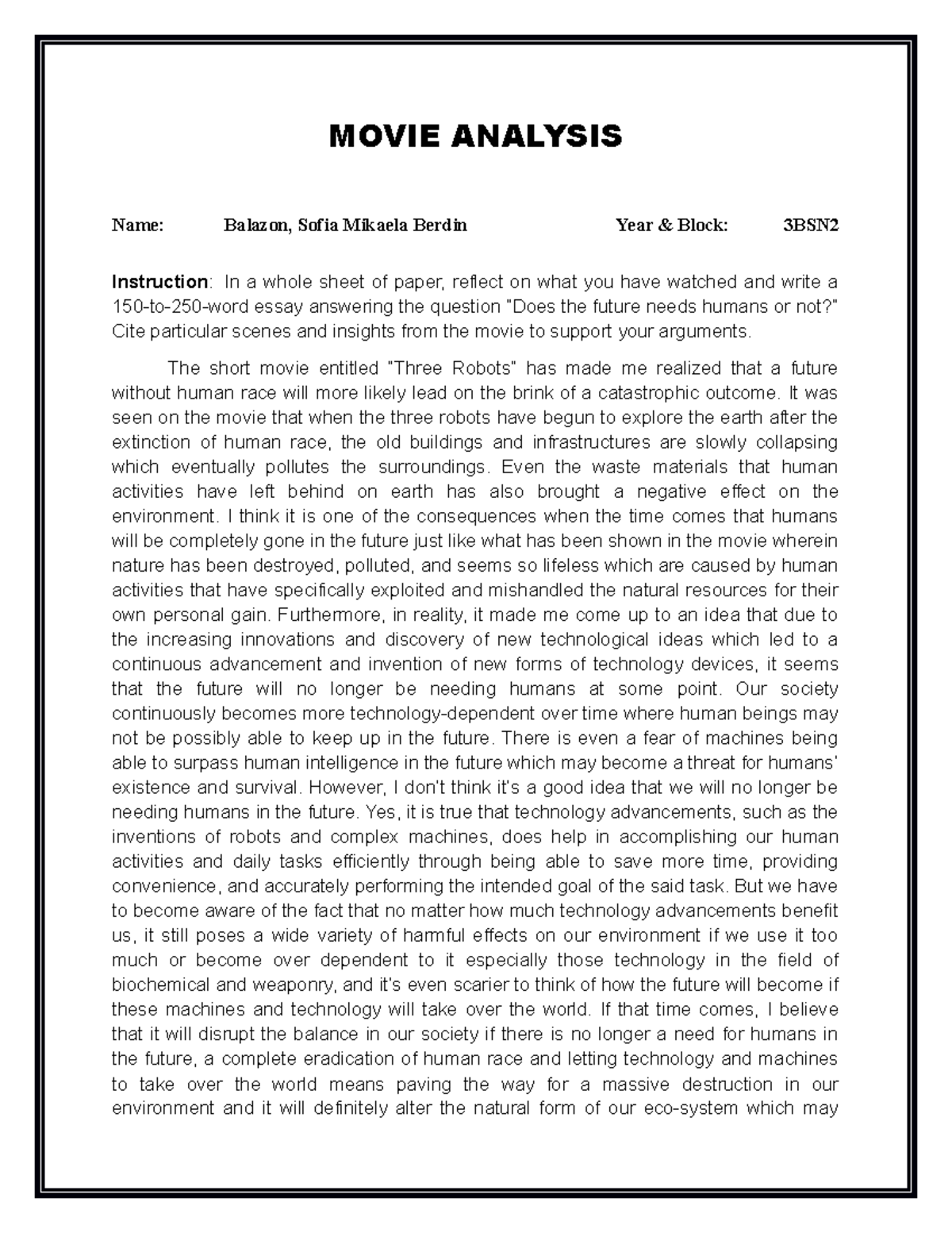 Movie Analysis GE 7 Project - Balazon, Sofia (3BSN1) - MOVIE ANALYSIS ...
