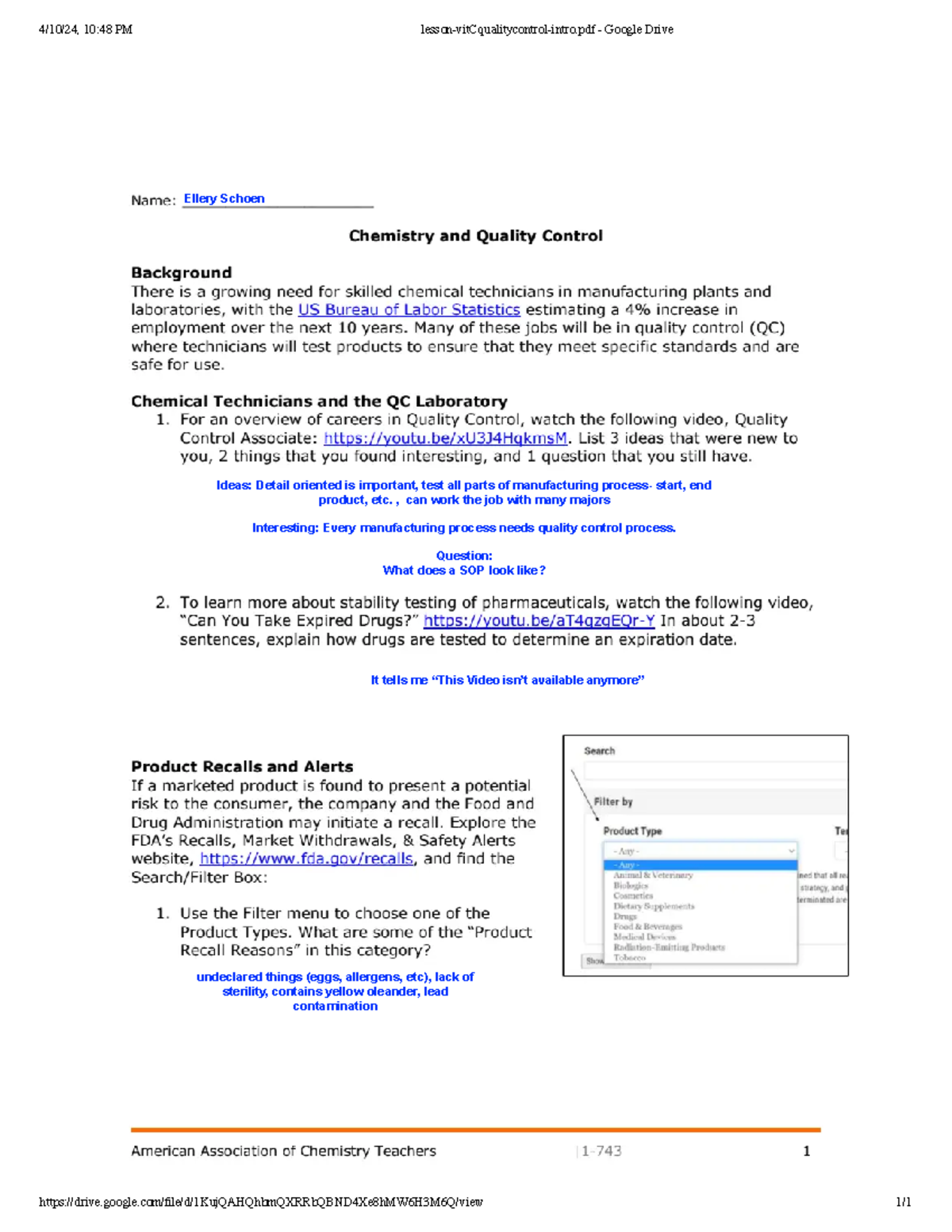 Lesson-vit Cqualitycontrol-intro.pdf - Google Drive - ACCT 3001 - 4/10 ...