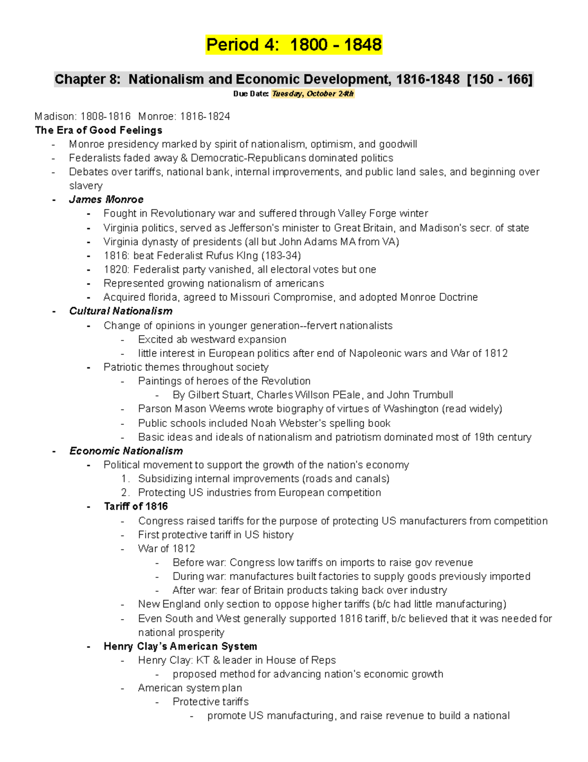 25 Amsco Chapter 8 Summary PetarSaraah