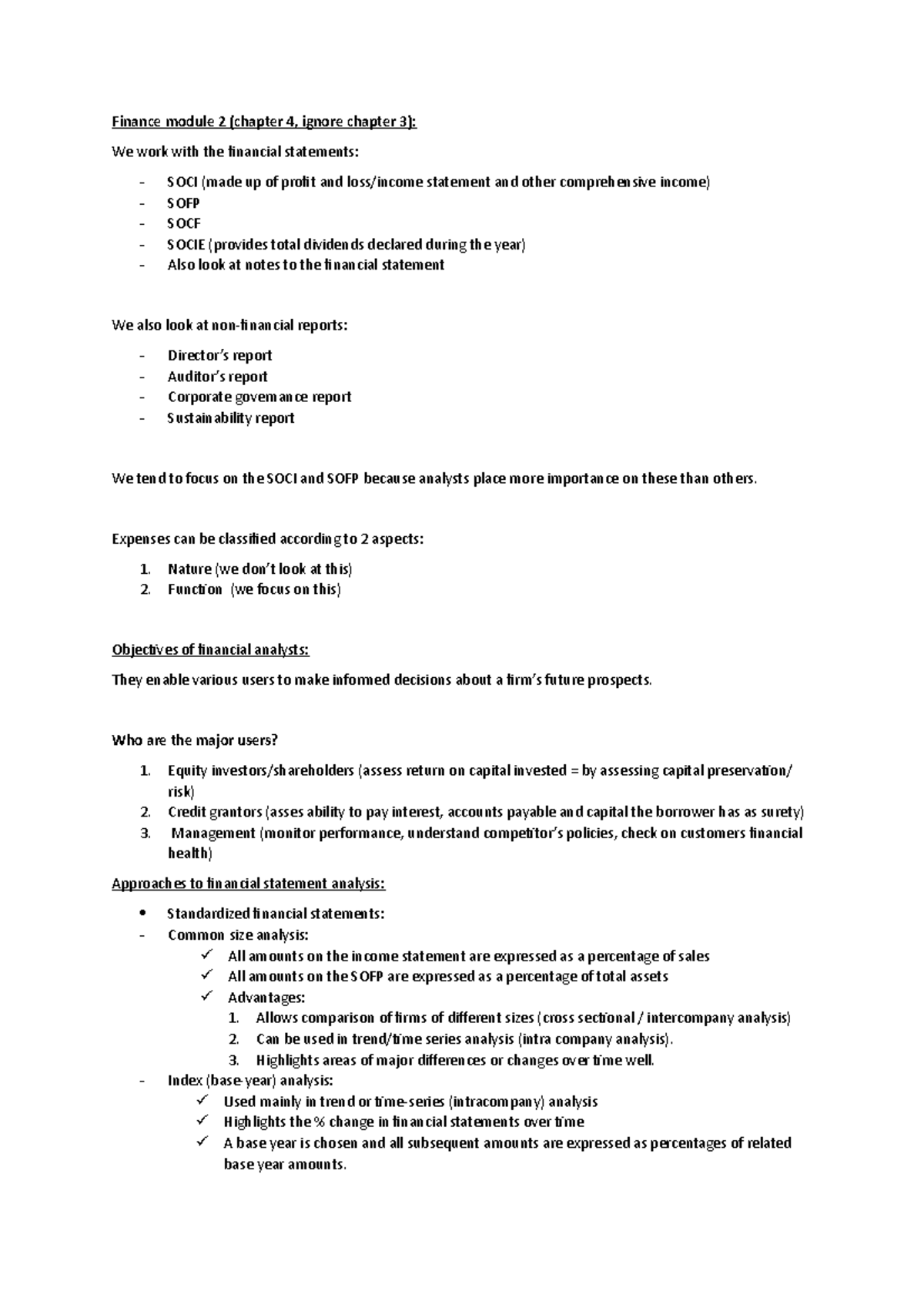 Module 2 - Lecture Notes 2 - Finance Module 2 (chapter 4, Ignore ...