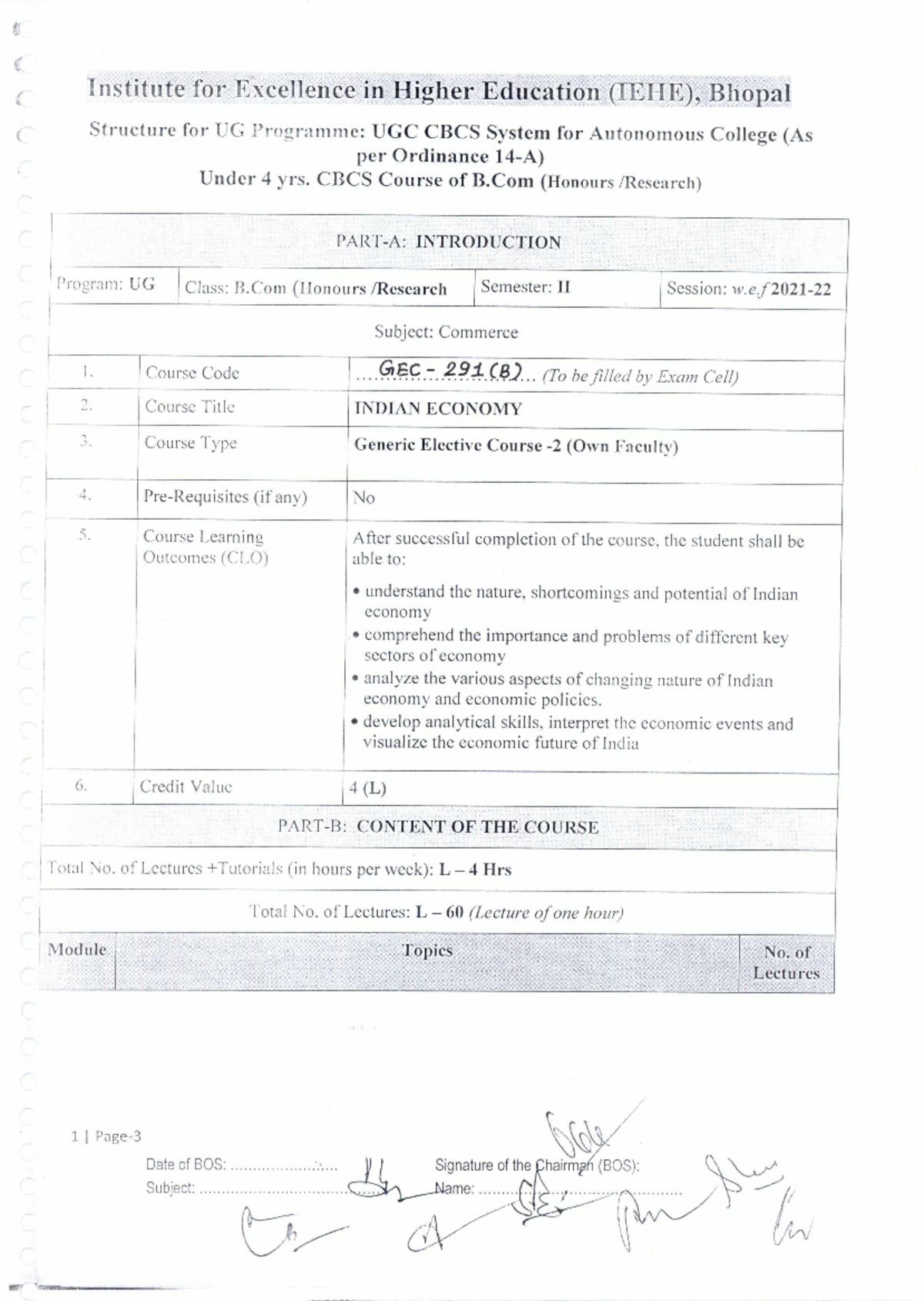 GEC-291(B) - Siskkxx - Institute for Excellence in Higher Education ...