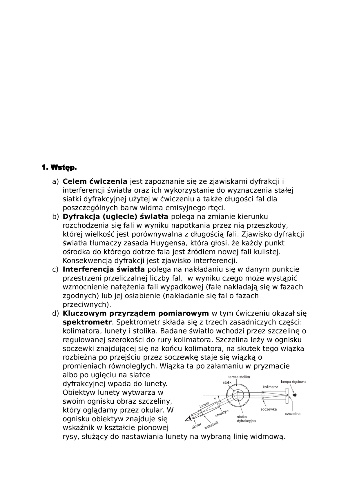 Fizyka 2 Sprawozdanie Z ćw 24 Laboratorium Fizyki Wstęp A Celem ćwiczenia Jest Zapoznanie 0473