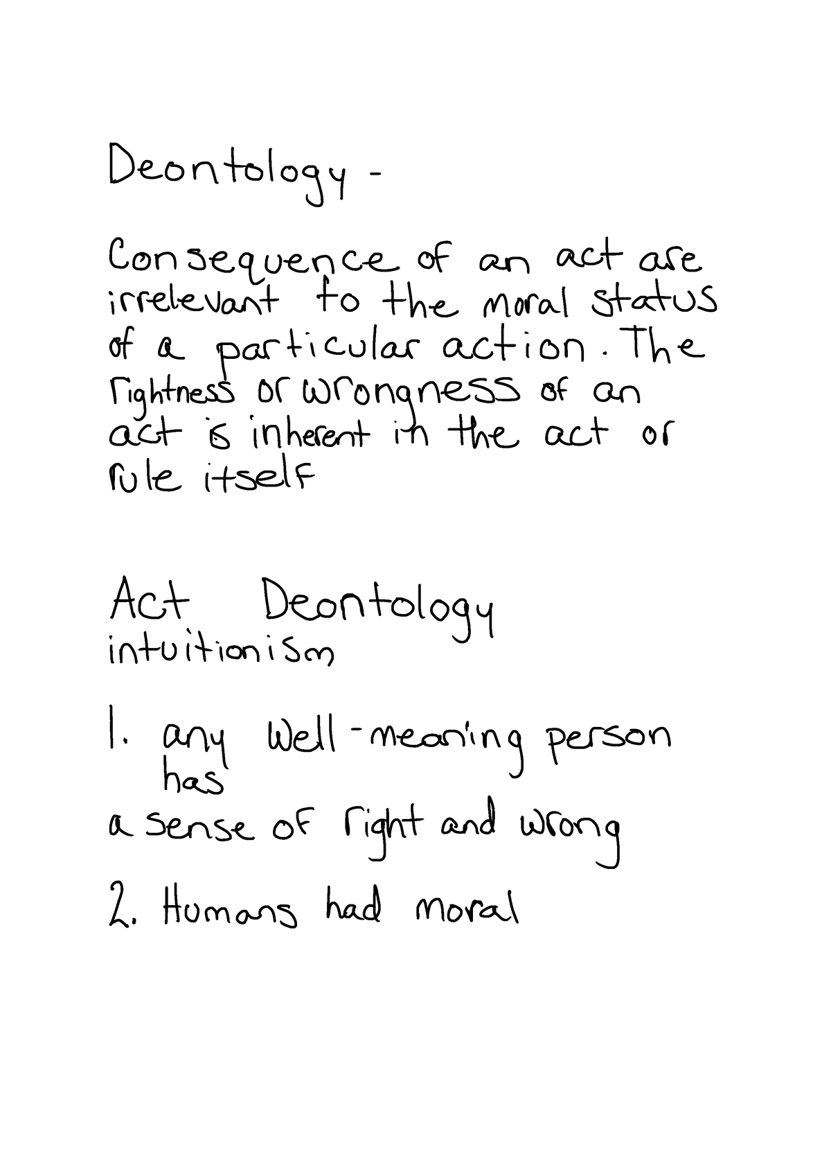 Deontological Ethics - Deon To Log Y - Consequence Of An Act Are ...