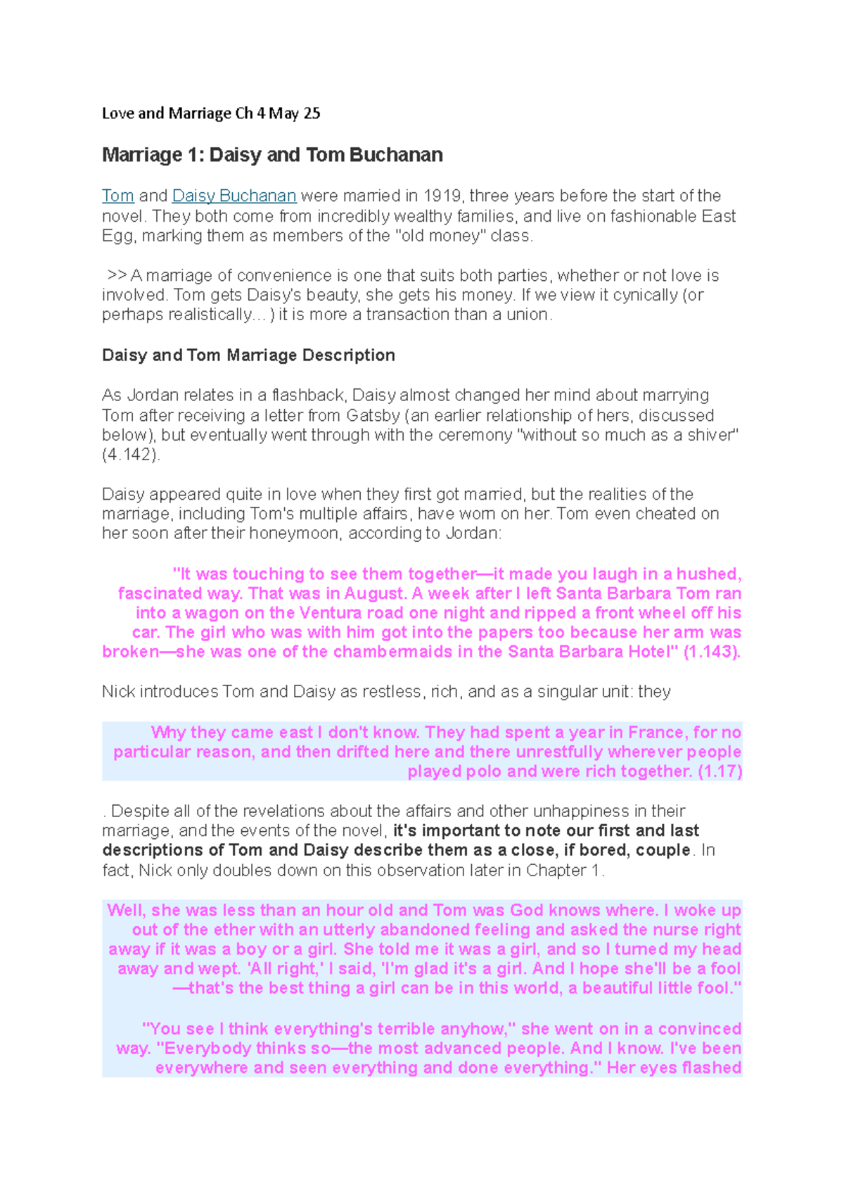 Love and Marriage Ch 4 May 25 - Love and Marriage Ch 4 May 25 Marriage ...