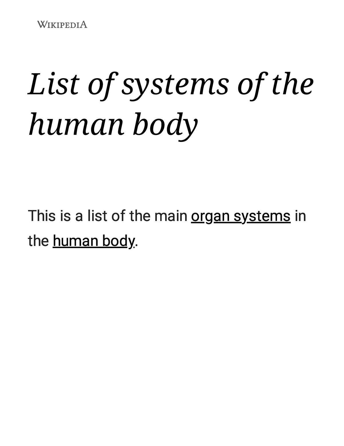 list-of-systems-of-the-human-body-wikipedia-list-of-systems-of-the