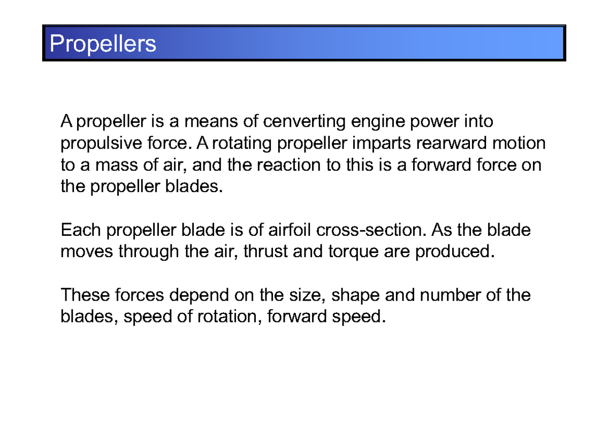 sfsfsfv afsafsf Propellers A propeller is a means of cenverting