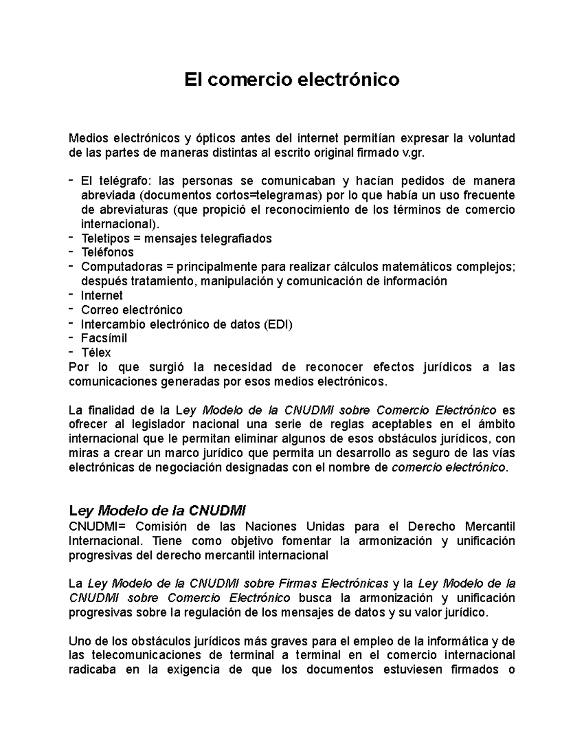 Sobre El Comercio Electrónico Y La Firma Electrónica El Comercio