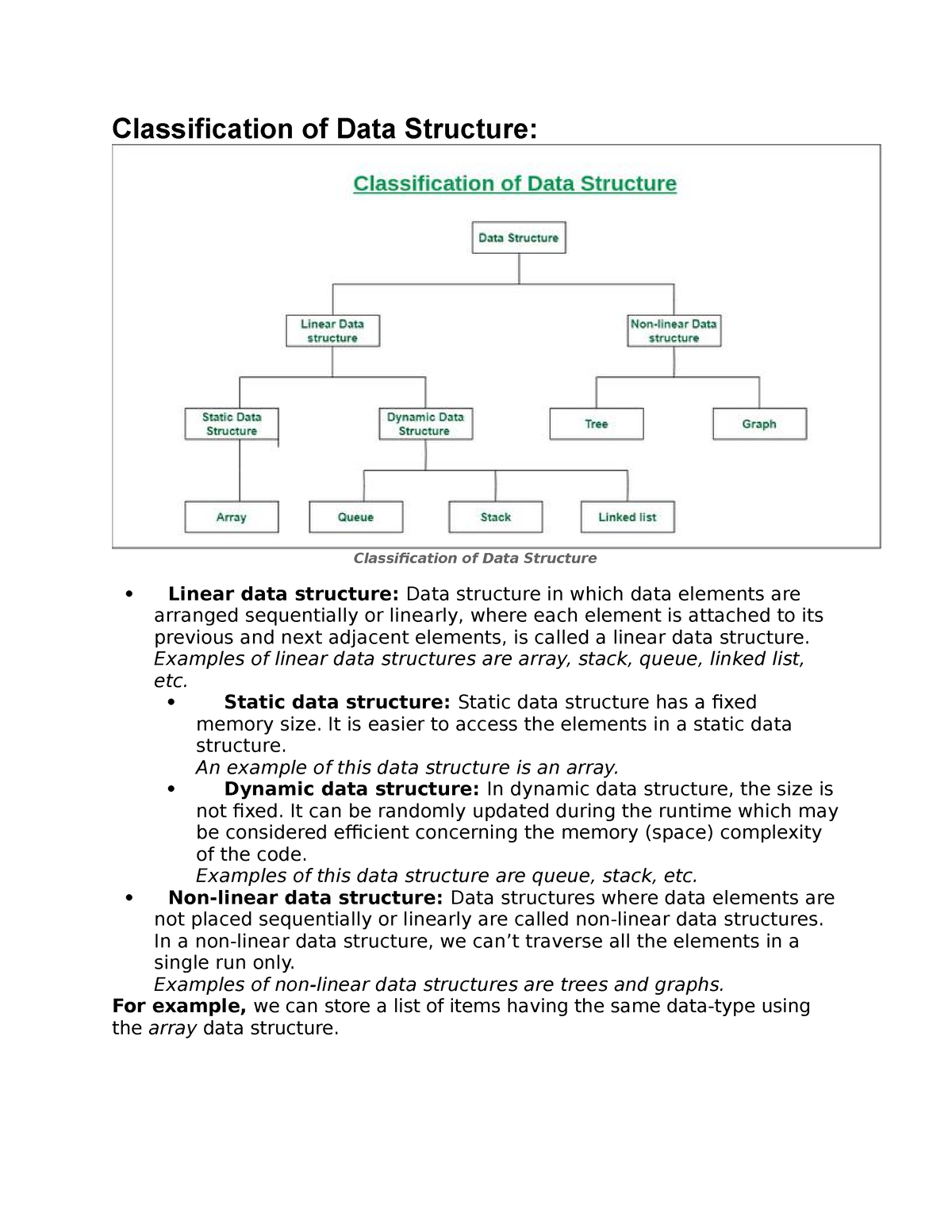 classification-of-data-structure-classification-of-data-structure