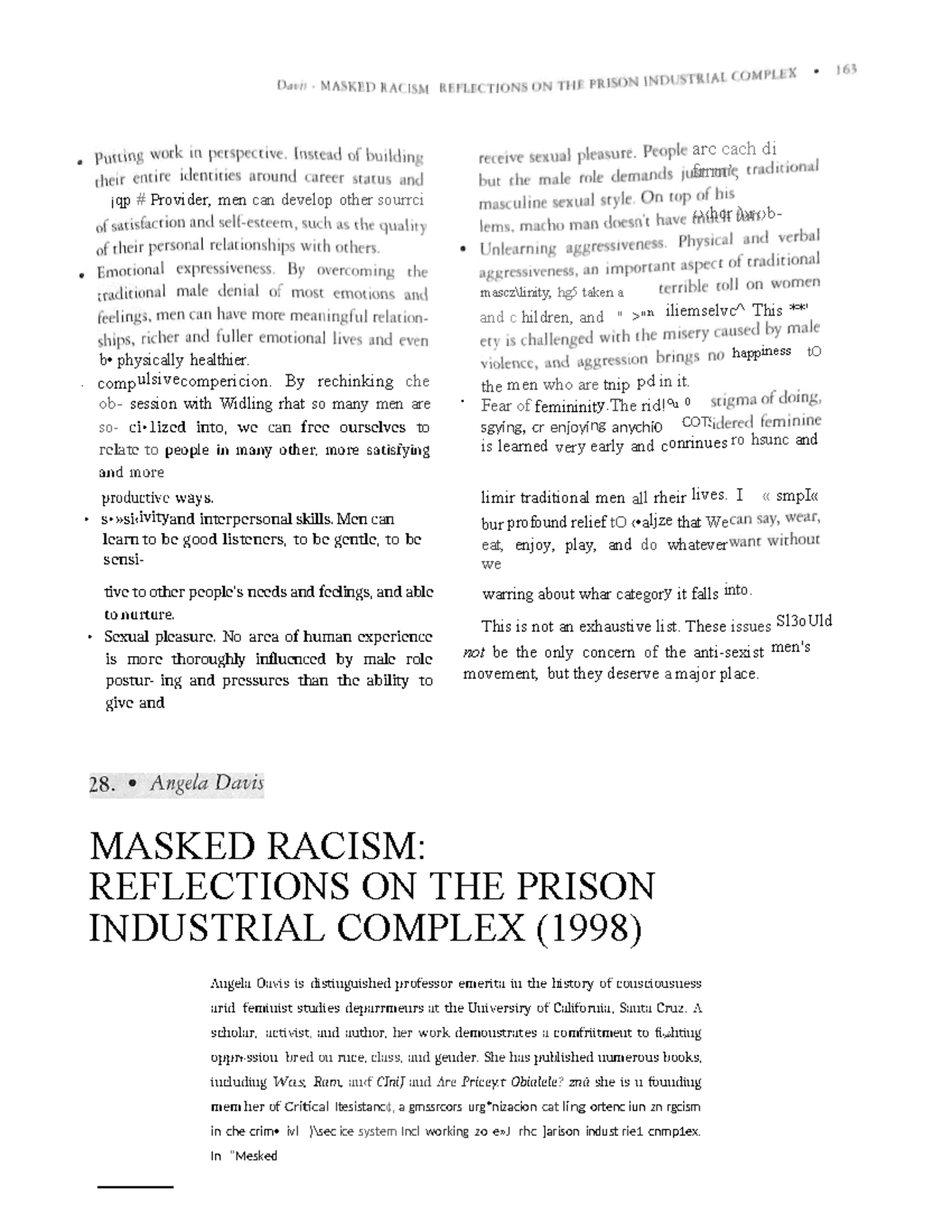 Davis - Masked Racism - arc cach di frrrn’, ‹›‹hcr )›r‹›b- mascz\linity ...
