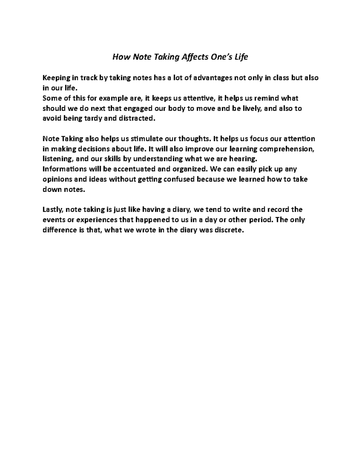 ENG111 Essay 2021 Bachelor Of Science Major In Restaurant And Fast Food