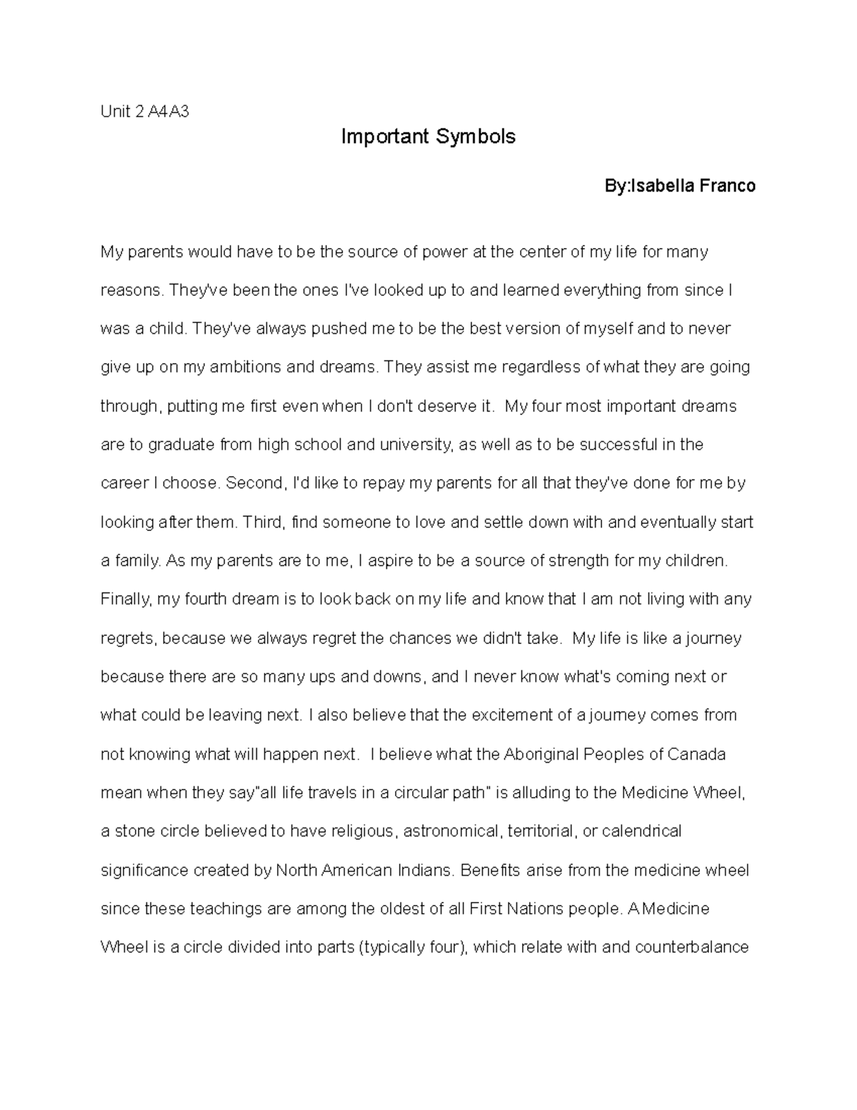 Important Symbols - Assignment - Unit 2 A4A Important Symbols By ...