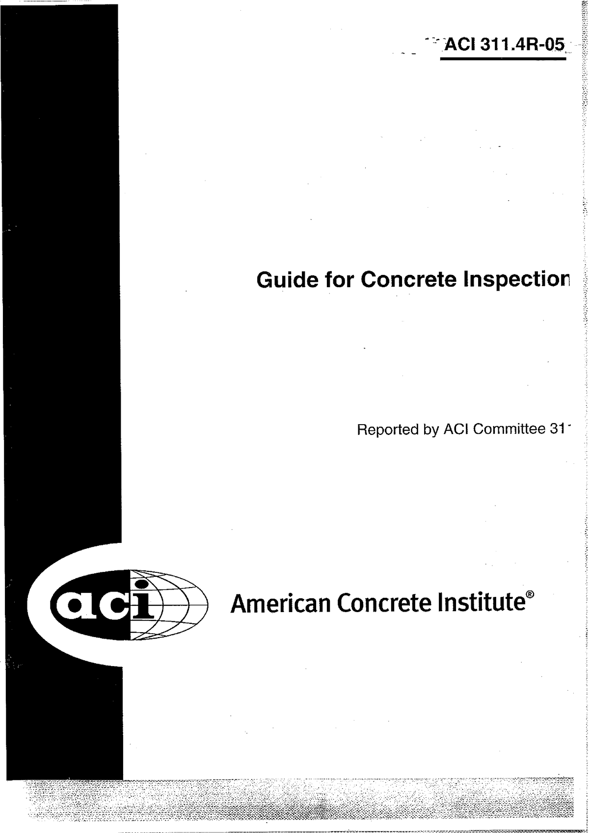 ACI 311.4R-05 Guide for Concrete Inspection - Civil Engineering ...