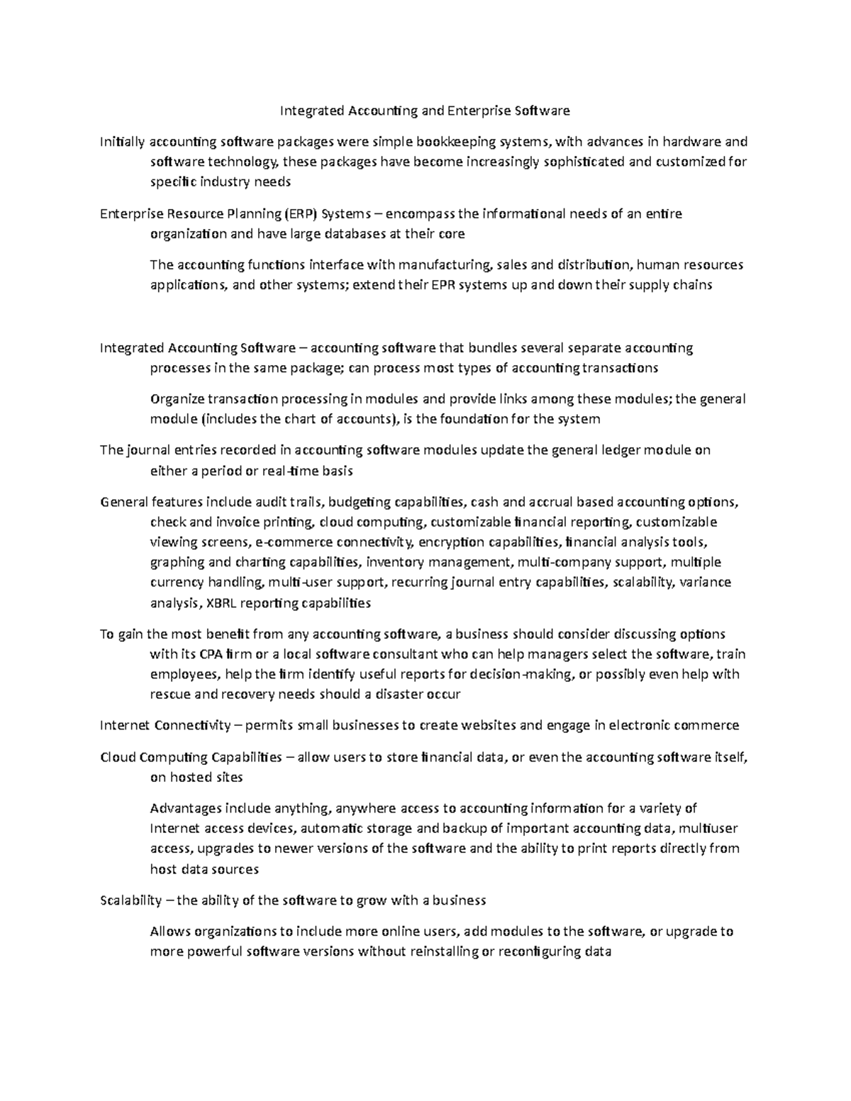 Chapter 7 Notes - Integrated Accounting and Enterprise Software ...
