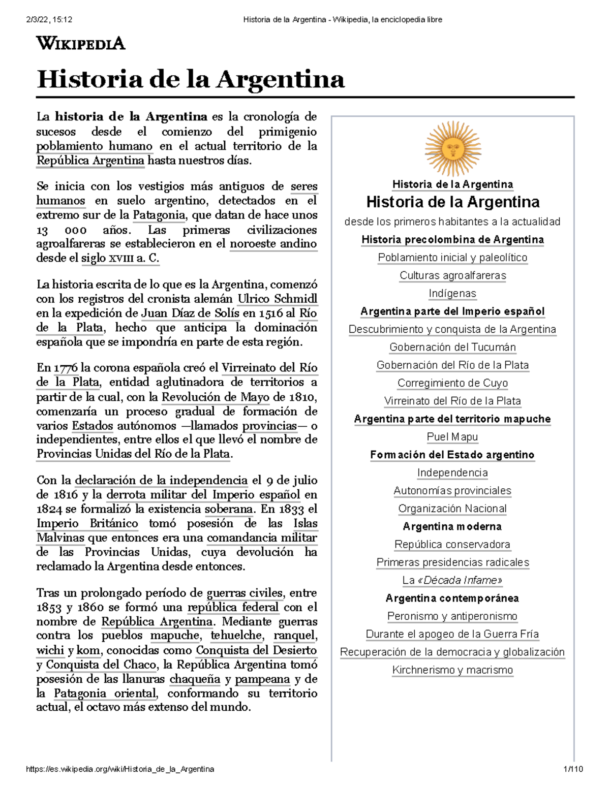 Historia De La Argentina En Principio - Historia De La Argentina ...