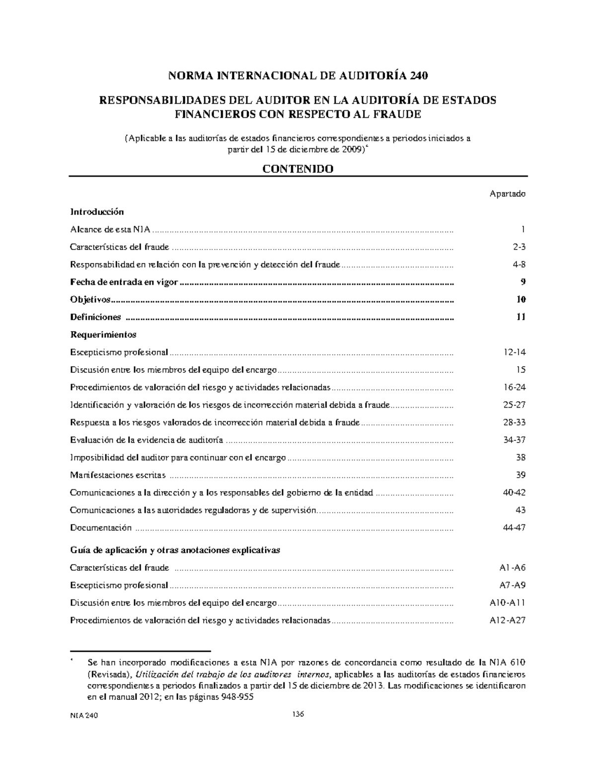 Nia 240 - Taller - RESPONSABILIDADES DEL AUDITOR EN LA AUDITORÍA DE ...