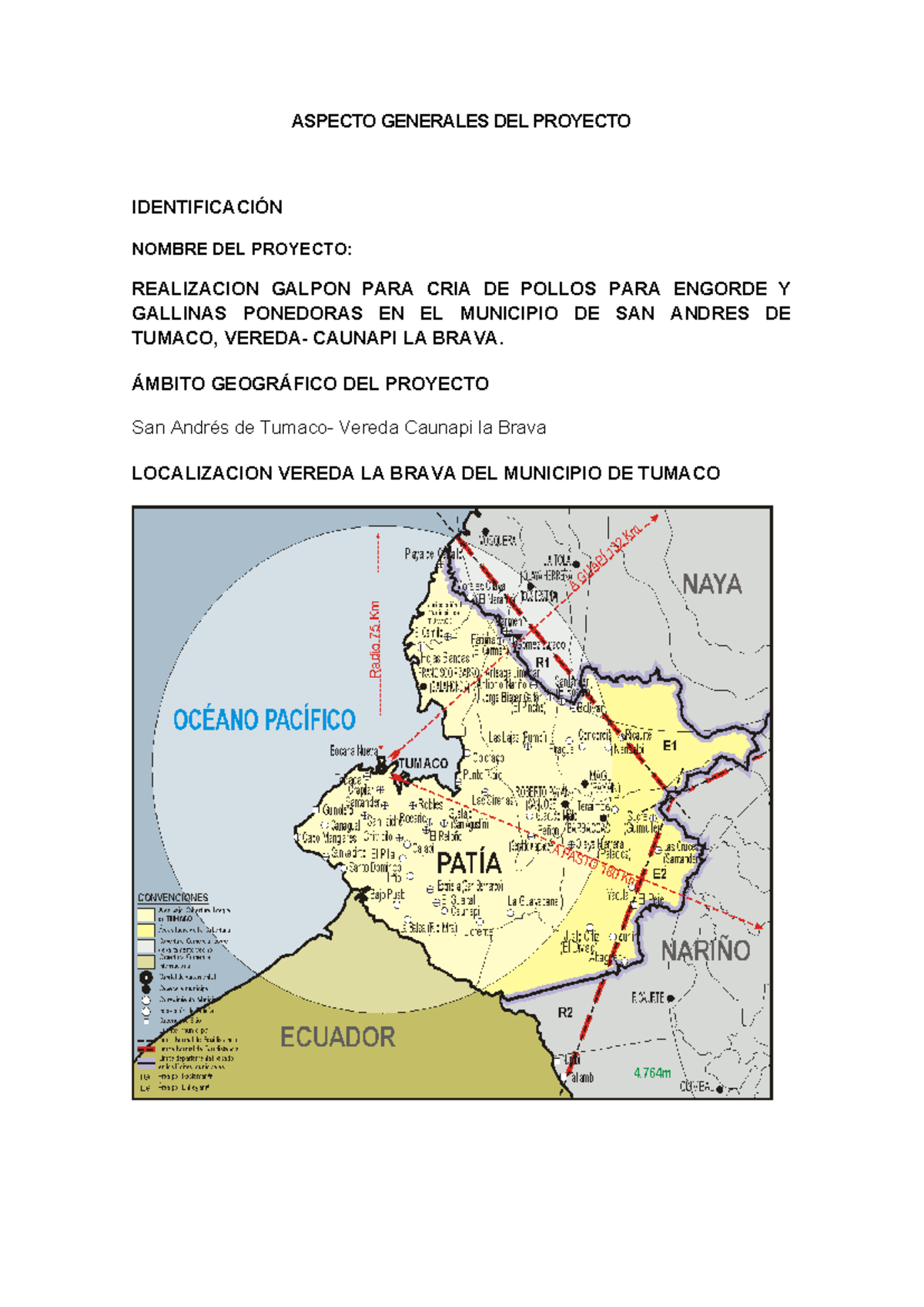 ProyectoMGA Yolis trabajo ASPECTO GENERALES DEL PROYECTO