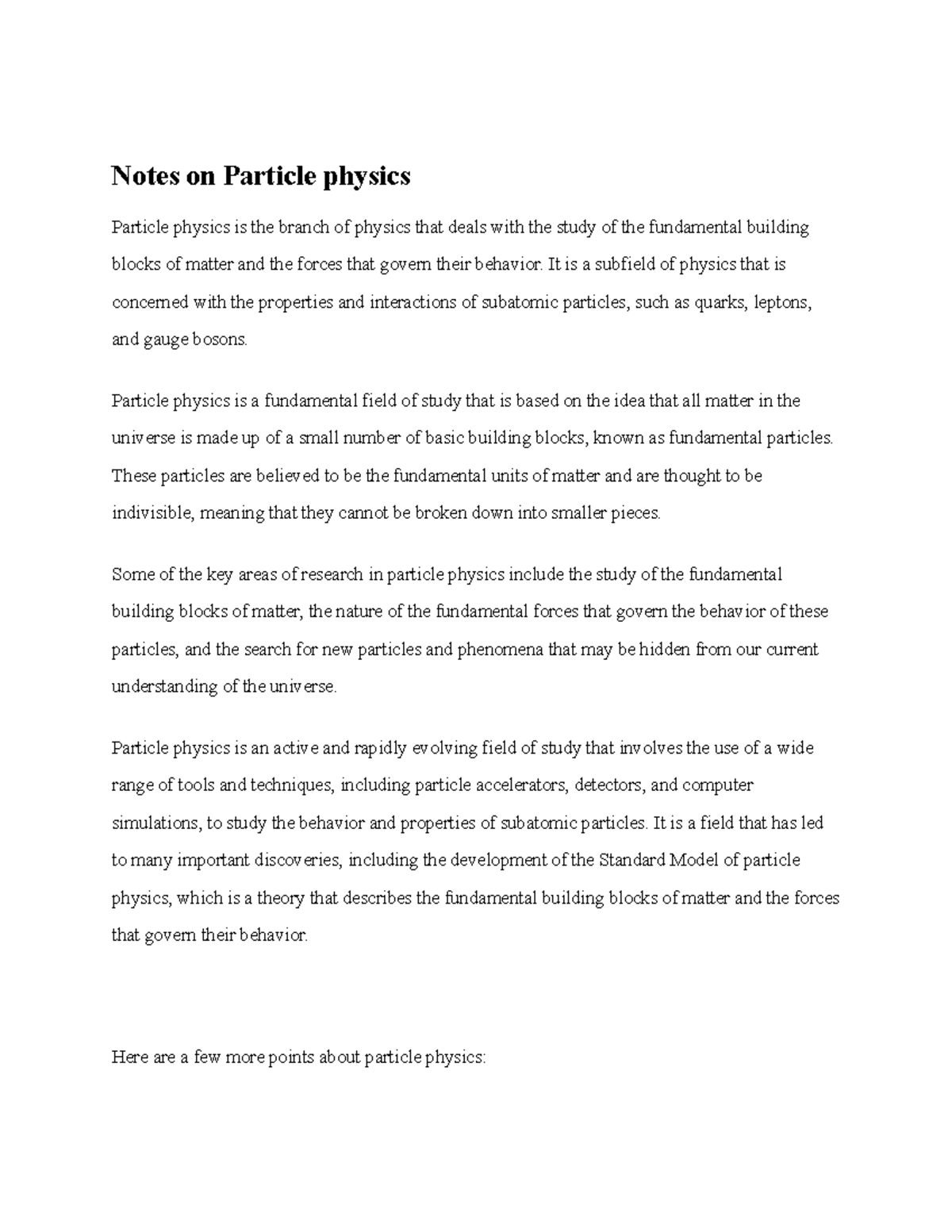 Physics-3 - Jonathan W Nale - Notes on Particle physics Particle ...