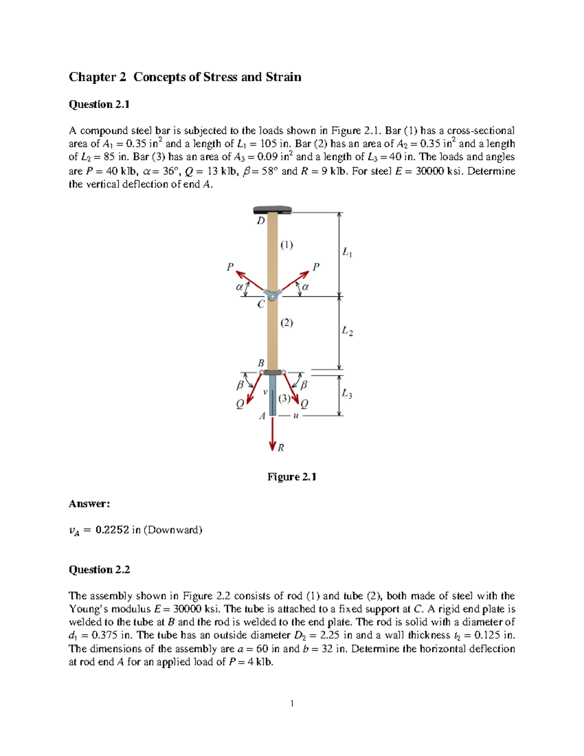 Chapter 2 Exercises - practice - Chapter 2 Concepts of Stress and ...
