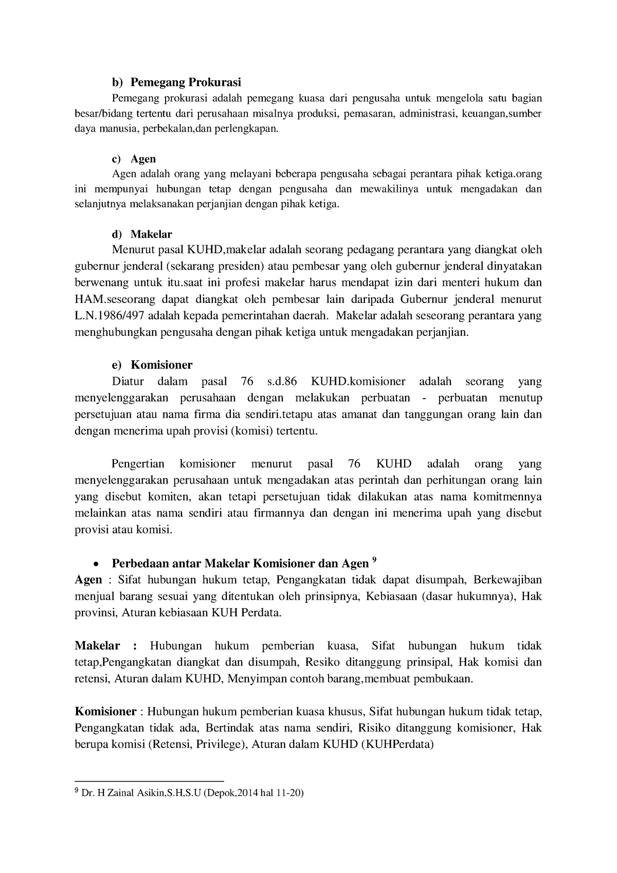 Perantara Dagang FIX-5 - B) Pemegang Prokurasi Pemegang Prokurasi ...