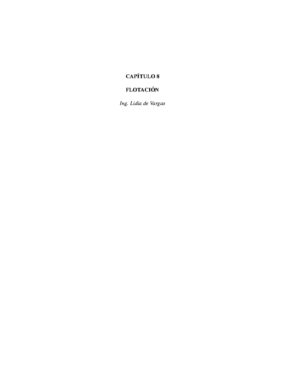 3.Lectura- Vargas L- Flotación - CAPÍTULO 8 FLOTACIÓN Ing. Lidia de ...