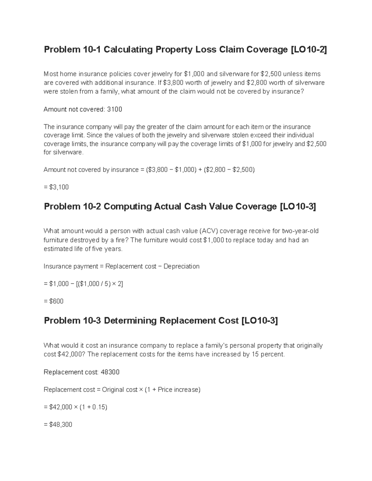 chapter-10-hw-personal-finance-problem-10-1-calculating-property-loss