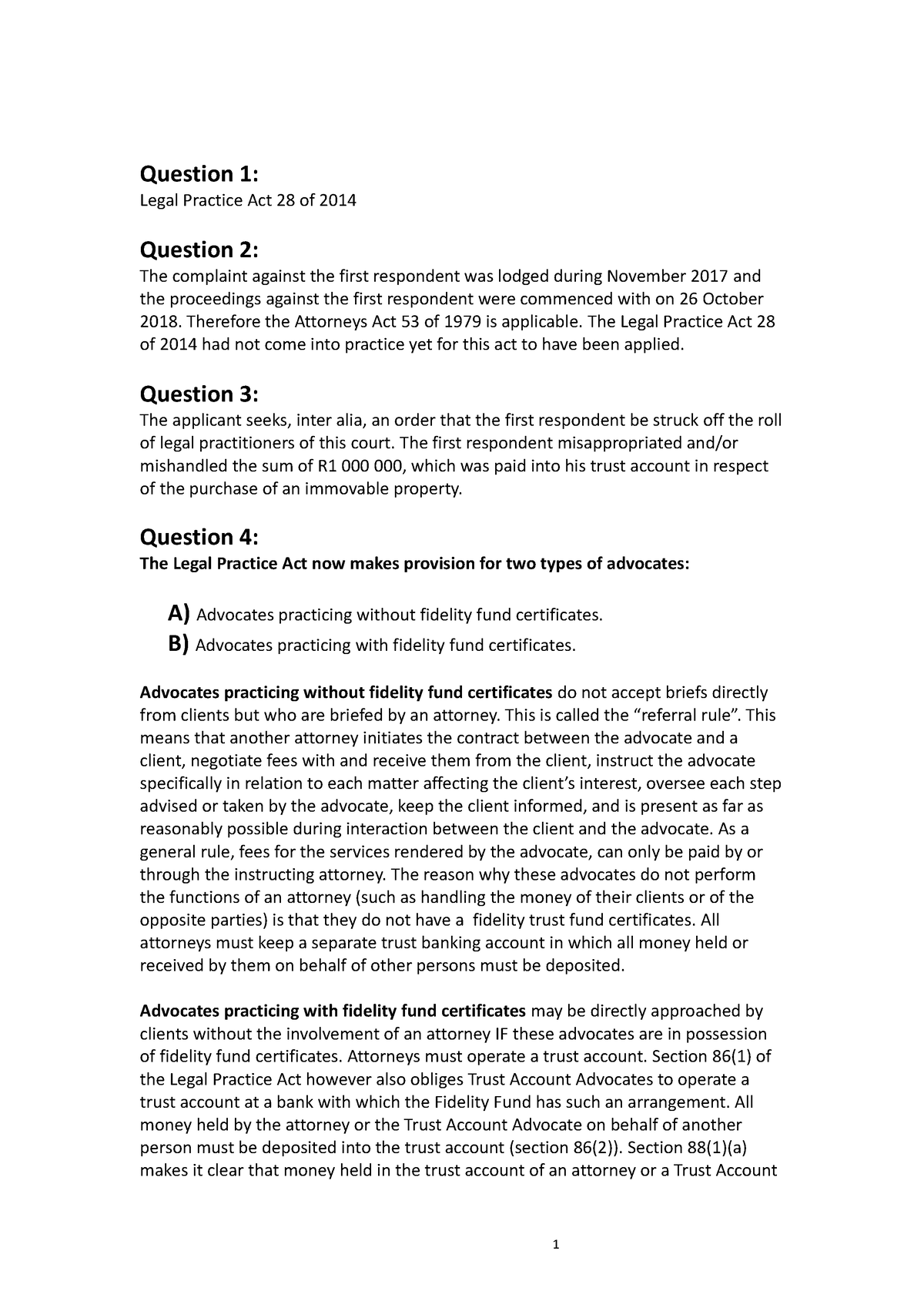 lju4802-professional-ethics-question-1-legal-practice-act-28-of-2014