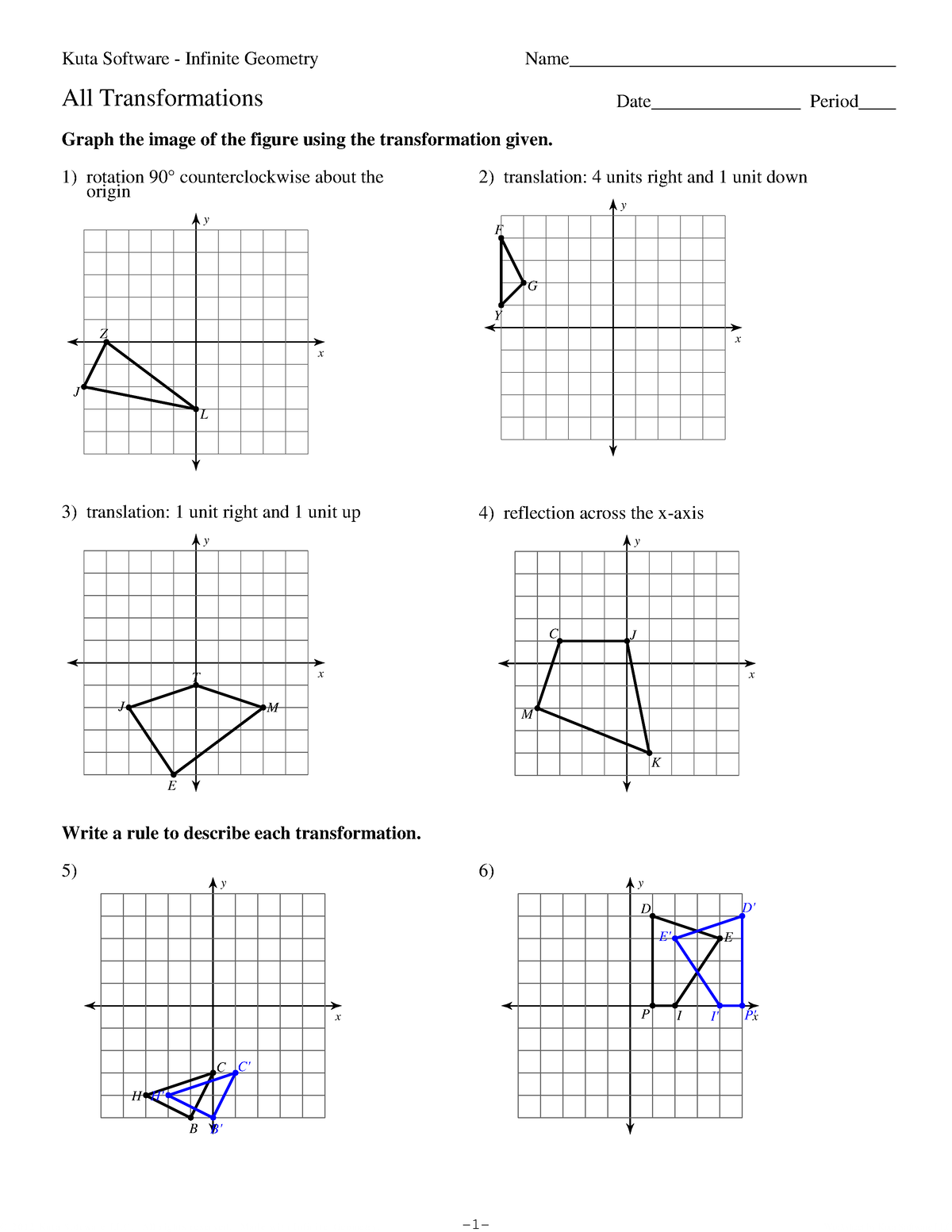 Group Activity in Transformations - ©W I 2 w 0 b 1 U 2 o mKIu 1 t 8 aF ...