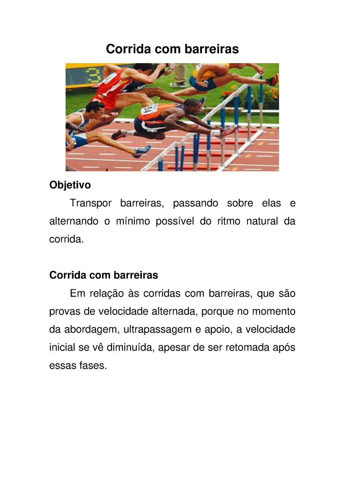 Aula 03-Manhã -31-08-21- Corrida Com Barreiras - Corrida Com Barreiras ...