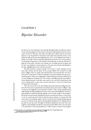 depressive disorder case study