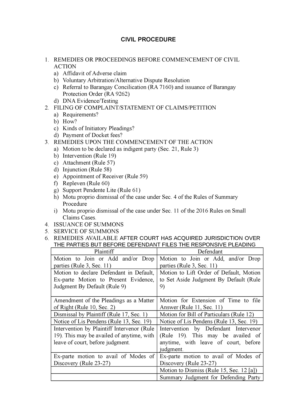 civil-procedure-flow-chart-civil-procedure-1-remedies-or-proceedings