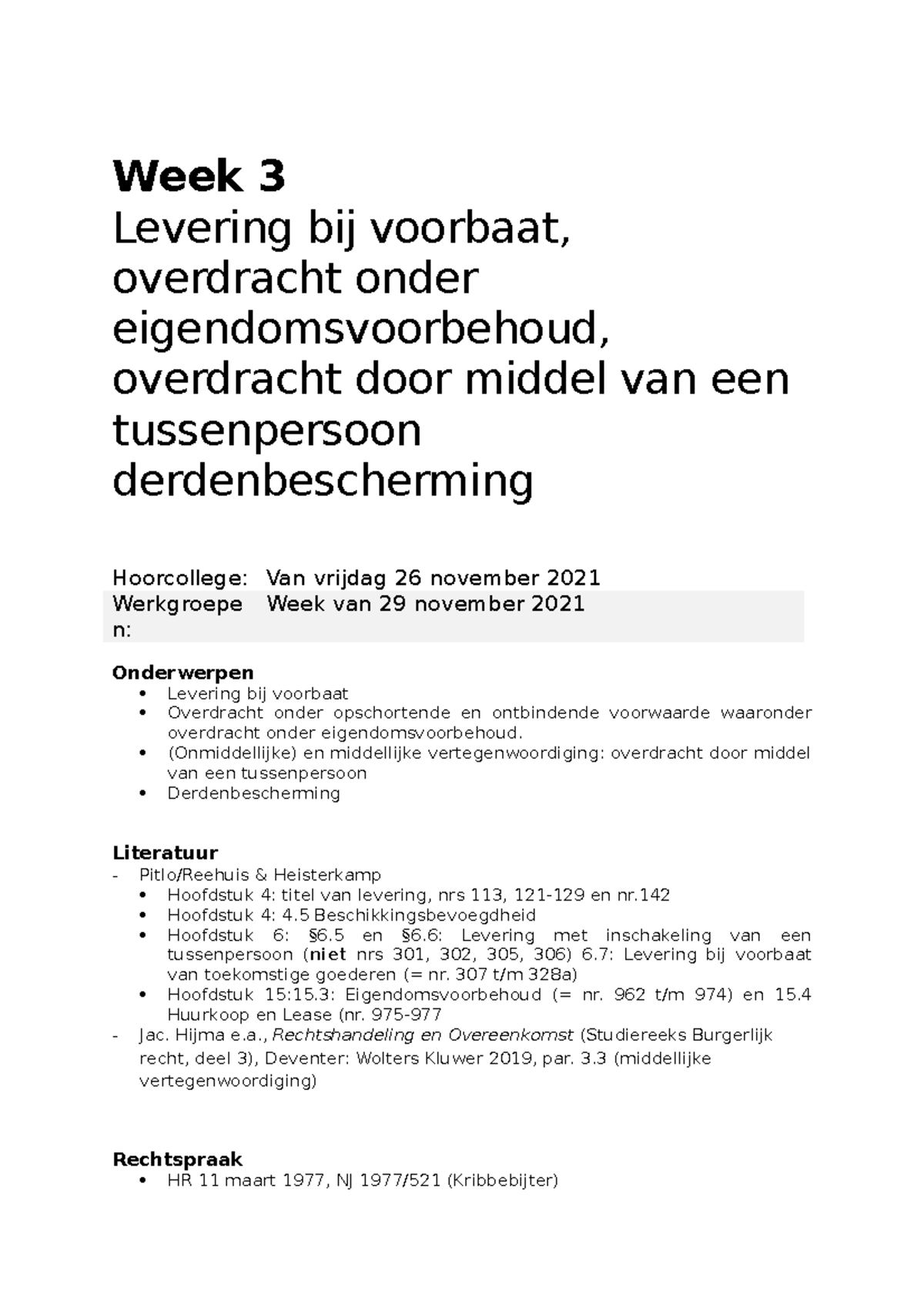 WEEK 3 Opdrachten - Dit Zijn De Antwoorden Van De Werkgroepen ...