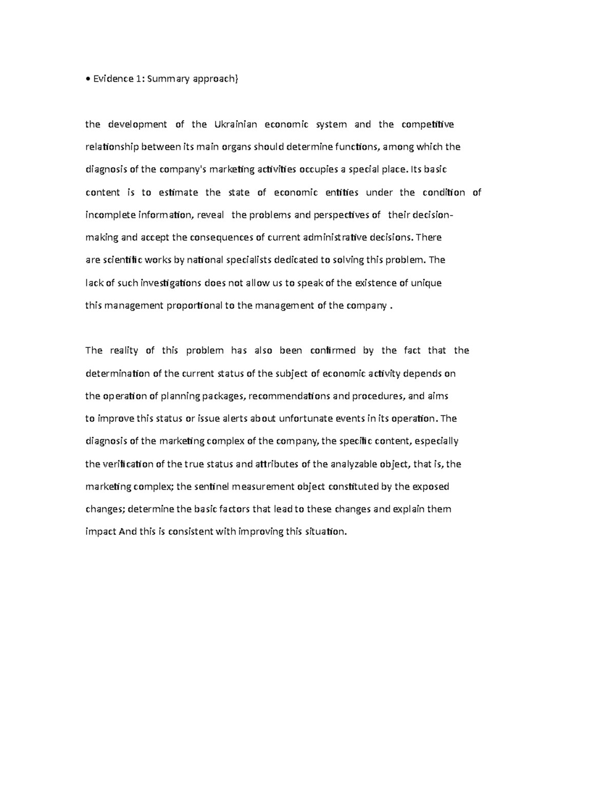 Evidencensummaryn SVC formato actualizado 2022 - Evidence 1: Summary ...