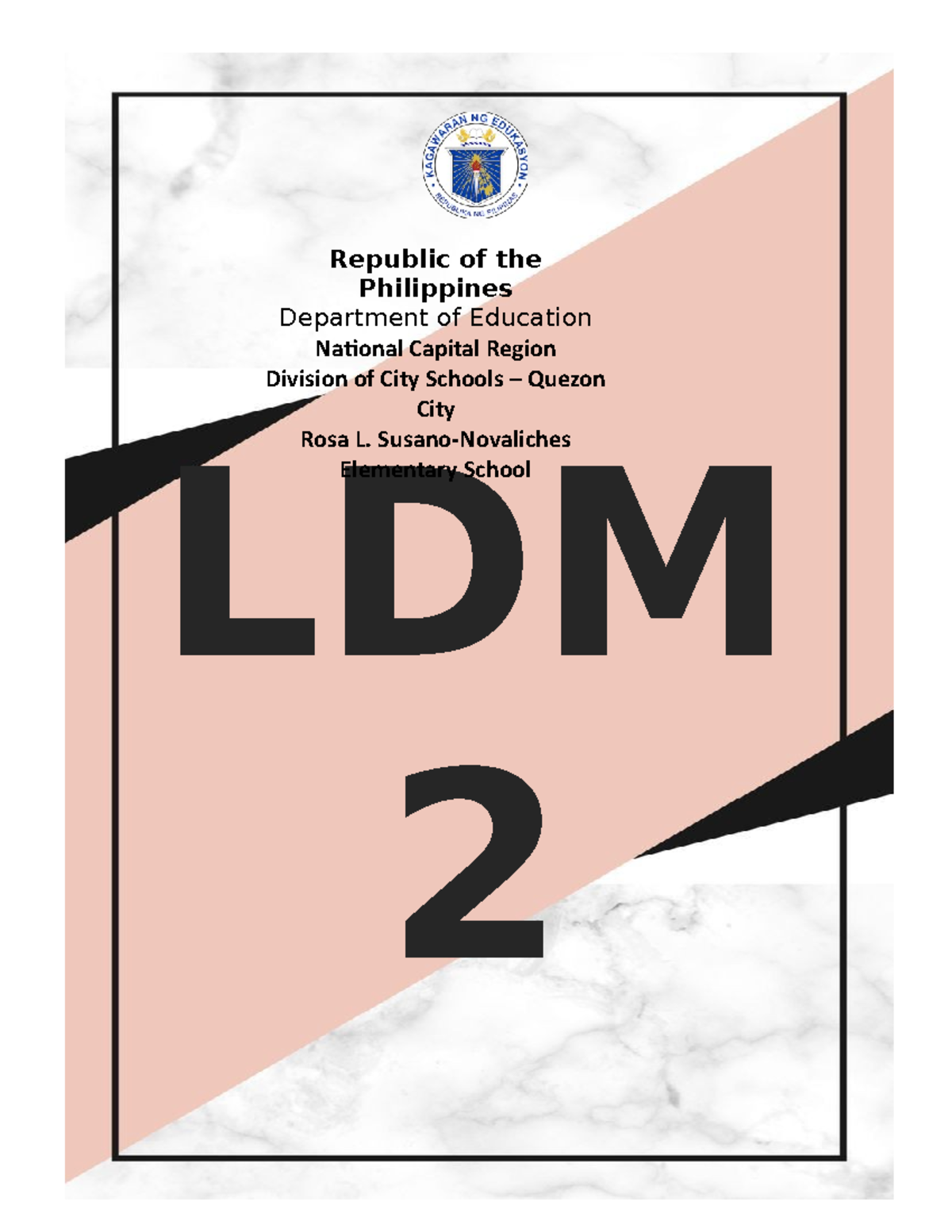 Learning Modality Course 2, Module 1 (Outputs with reflections) - LDM 2 ...