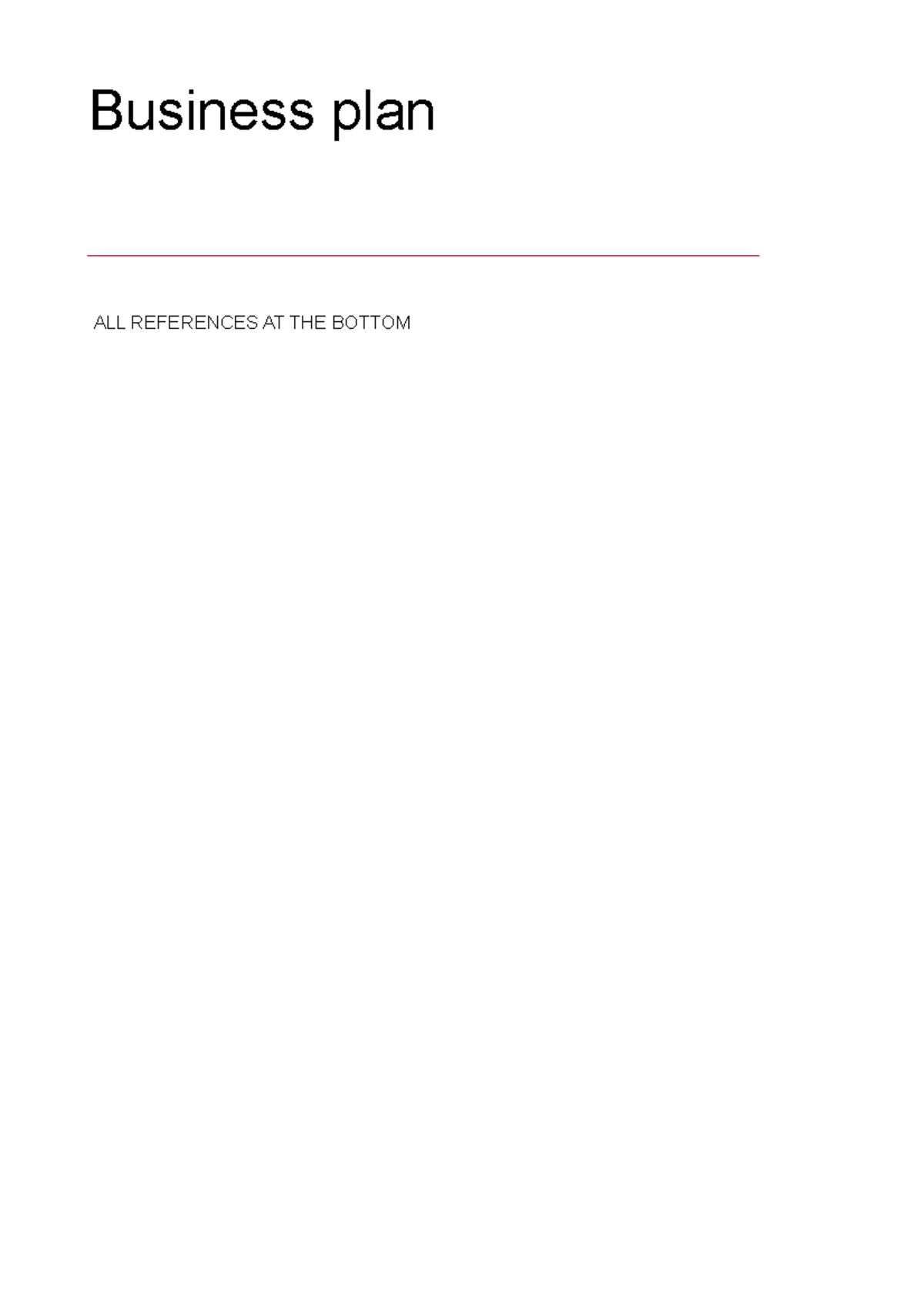 Newww Business plan template UNIT 19 Temlate - Business plan ALL ...