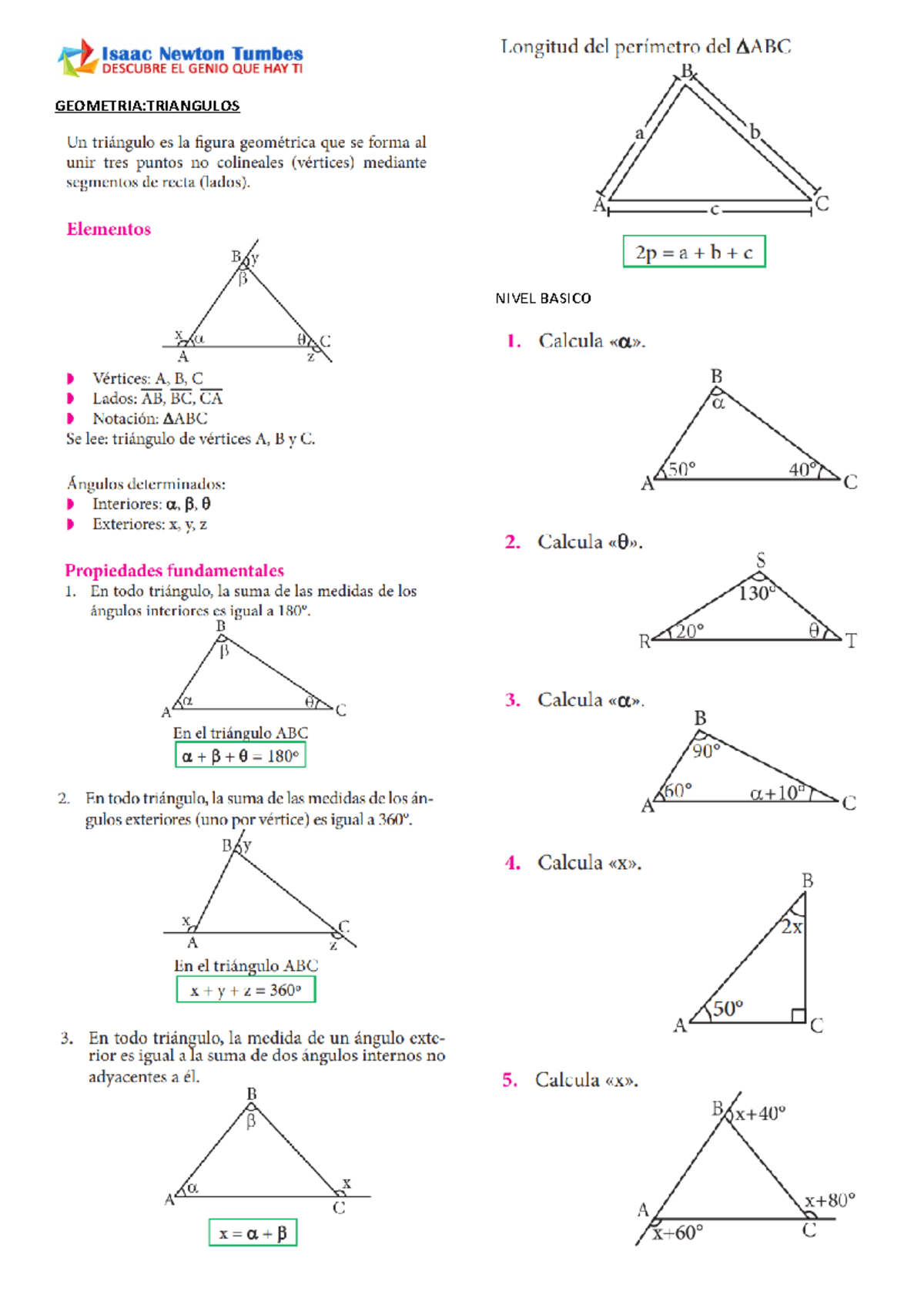 TEMA 4 Triangulos - es idkjdjusijedjoisgujedsigijednfenojif - Math 122 ...