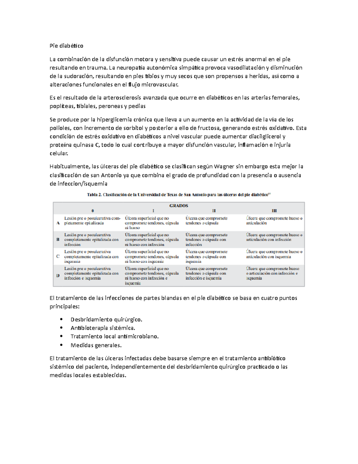 Pie diabético Resumen de pie diabetico Pie diabético La combinación