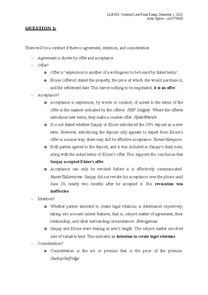 Assessment 1: Task 2 - LLB202 - QUT - Studocu