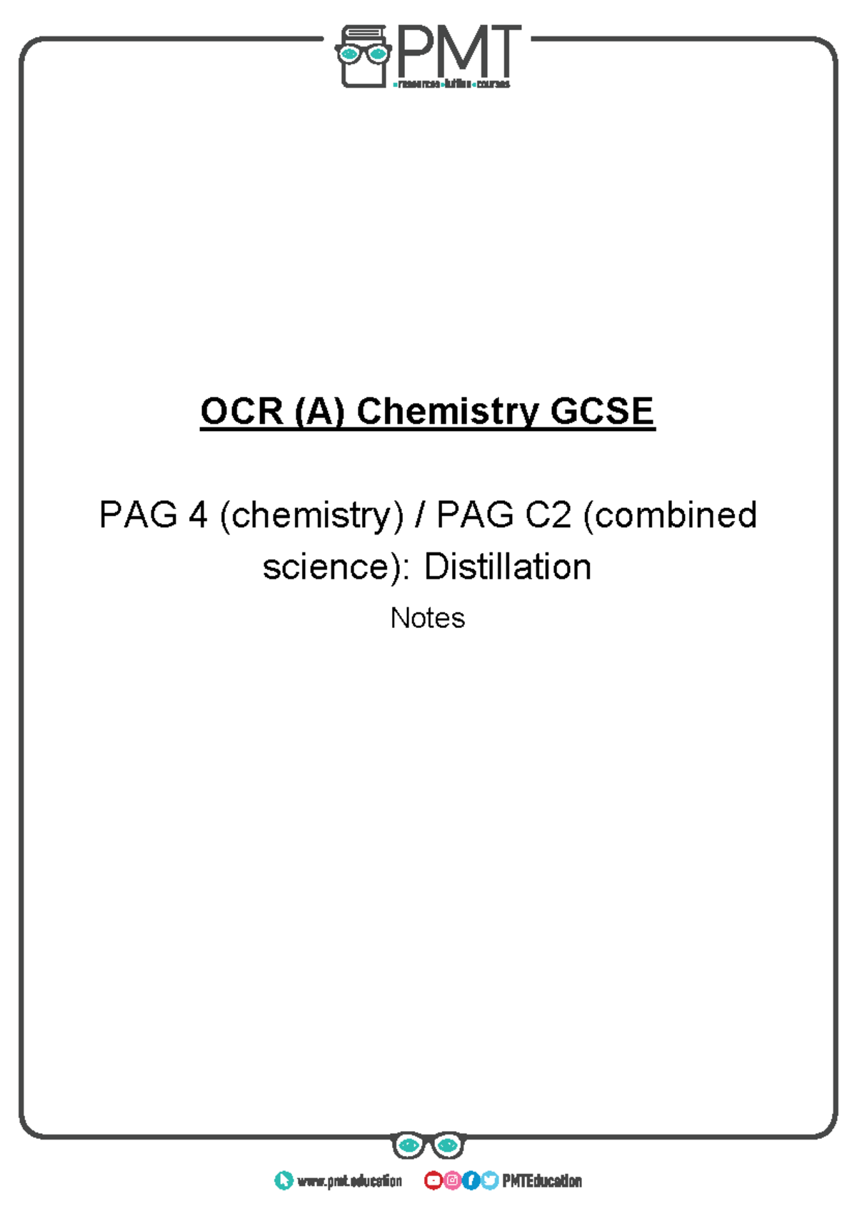 PAG 4 - Distillation - chemistry revision and homework help and ...