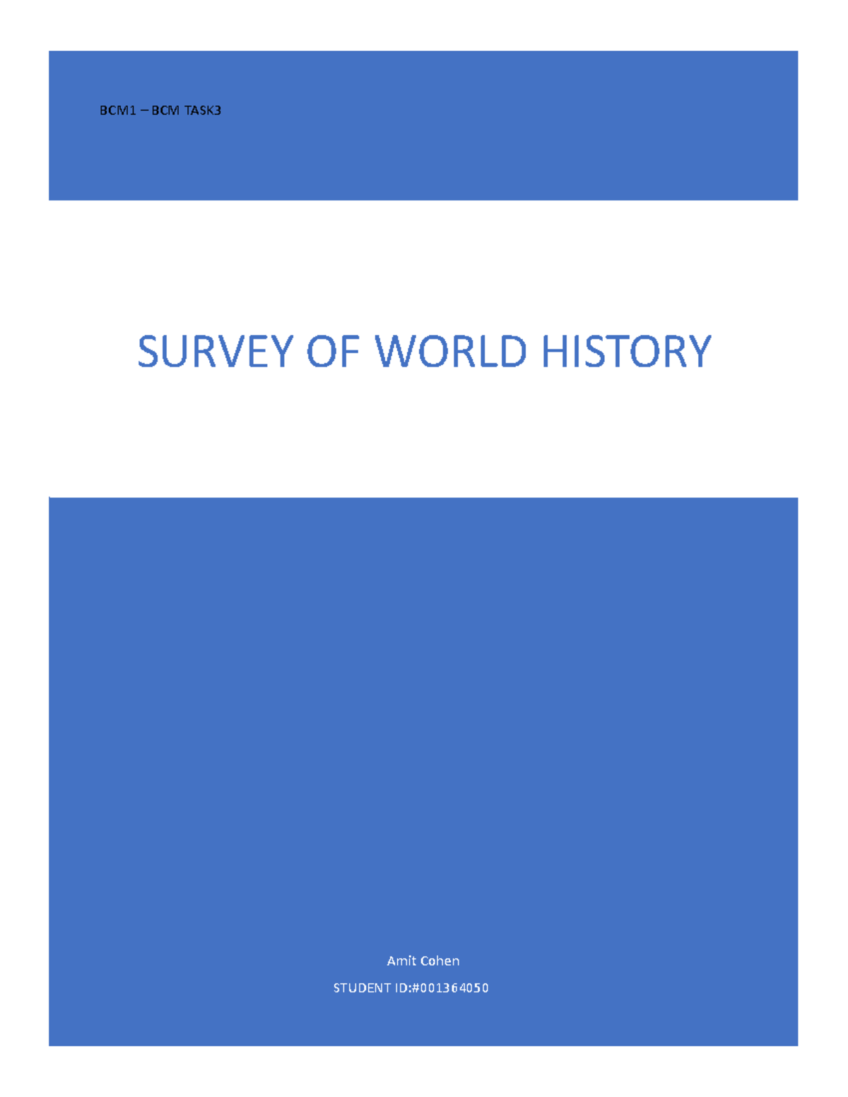 A Origem do WCM. Informativo: I.003.2014