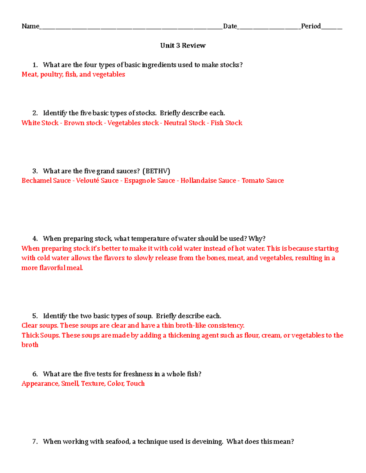 L - Unit 3 Review - notes for english - - Studocu