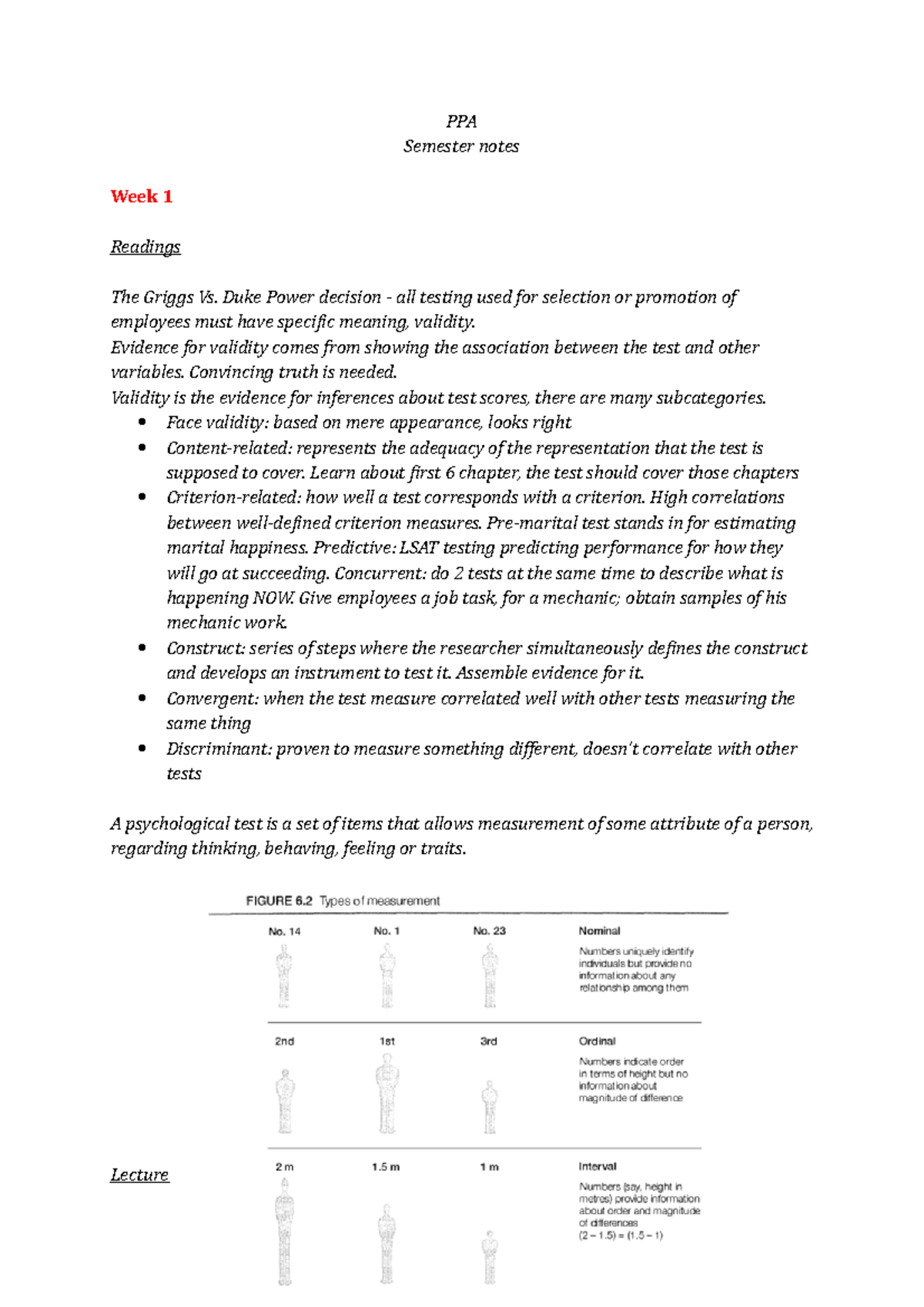 PPA notes - PPA Semester notes Week 1 Readings The Griggs Vs. Duke ...