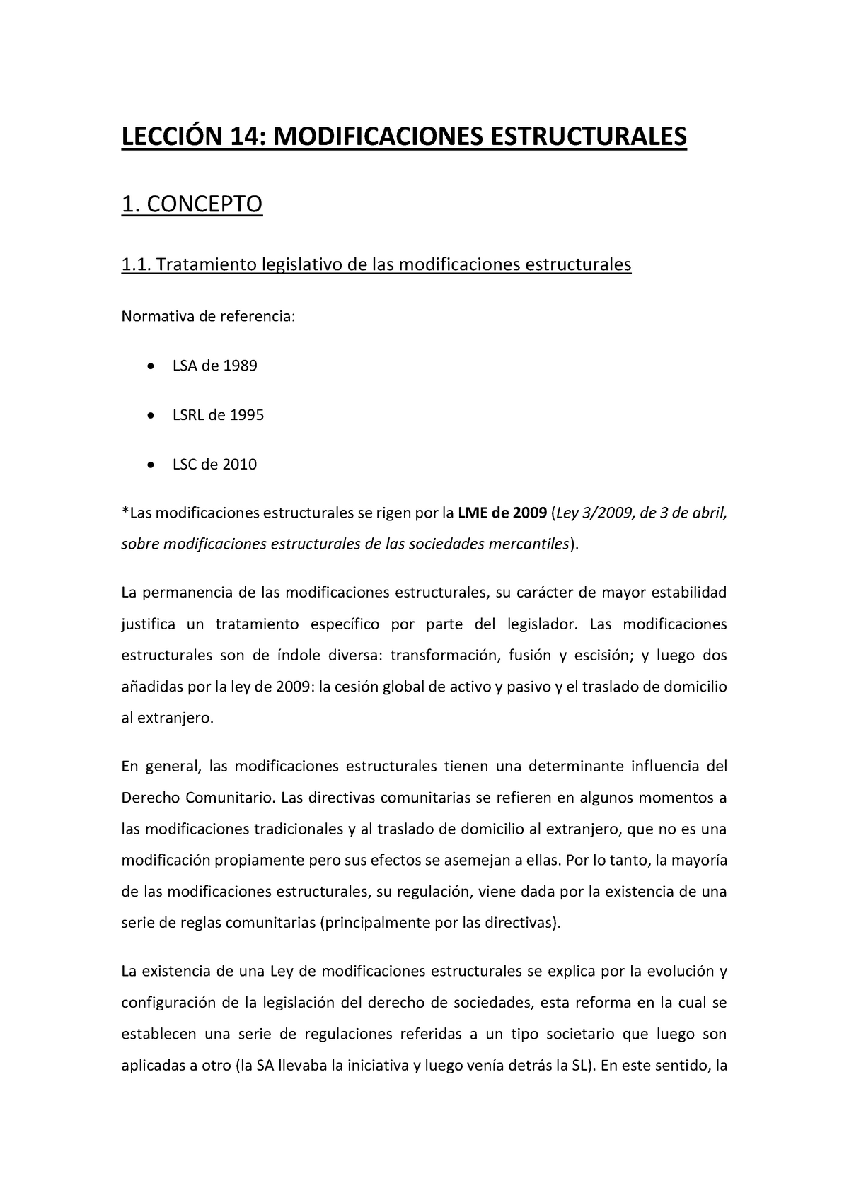 Tema 14 - Modificaciones Estructurales - LECCIÓN 14: MODIFICACIONES ...