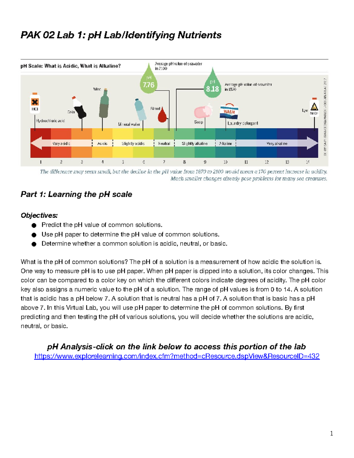 lab identifying nutrients assignment lab report brainly