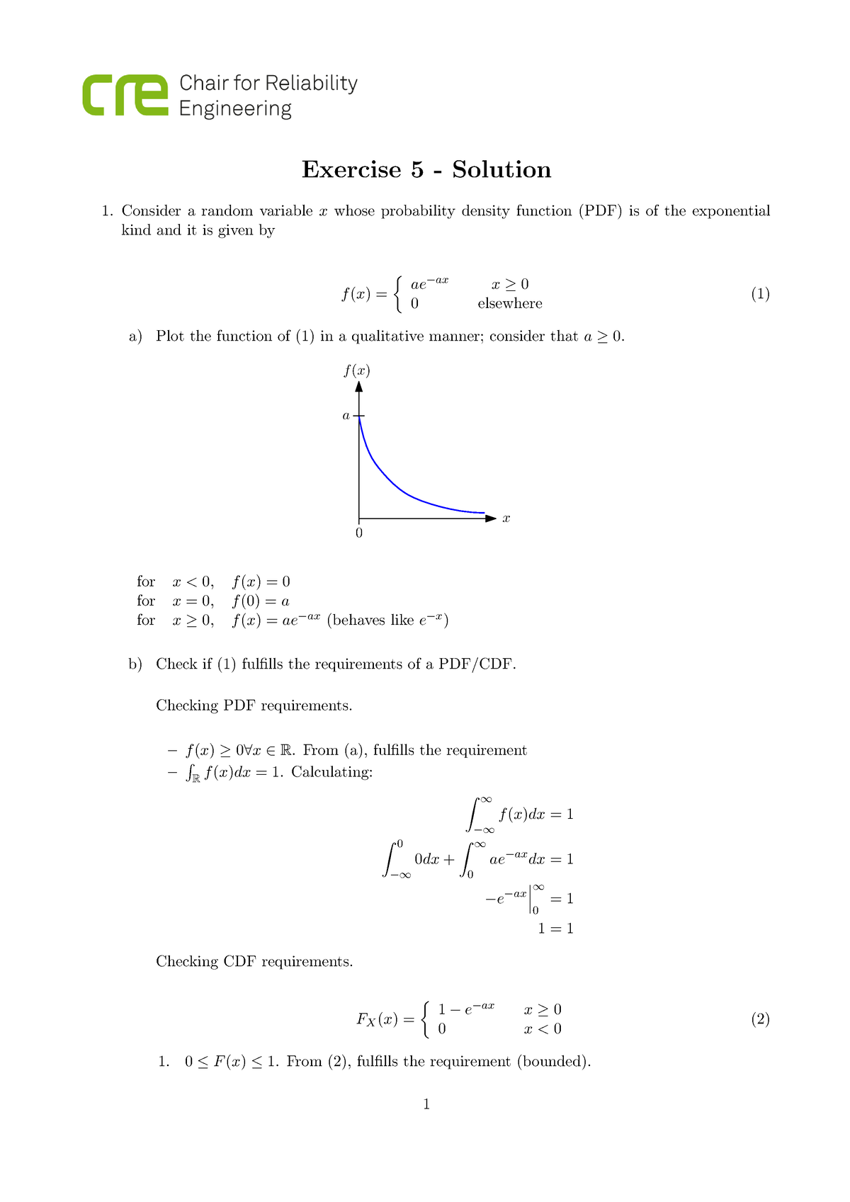 Exercise 5Solution Grundlagen Der Zuverlässigkeitstechnik Wi Se 22 23 ...