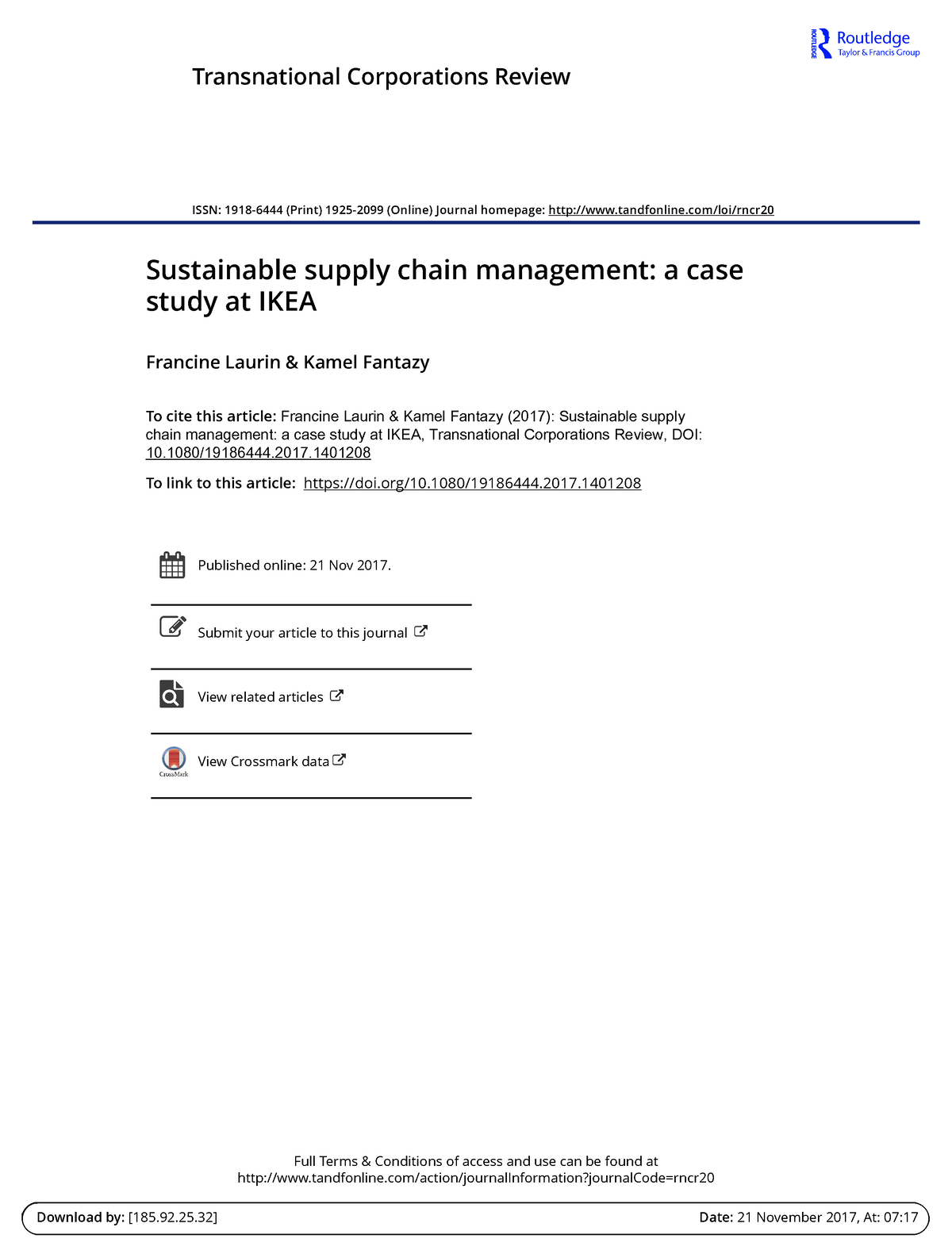 ikea sustainable supply chain case study