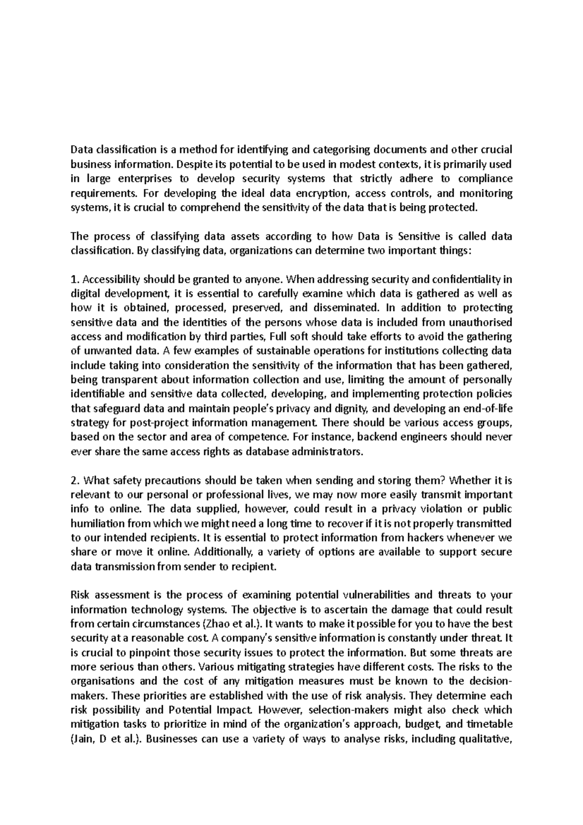 Data classification is a method for identifying and categorising ...