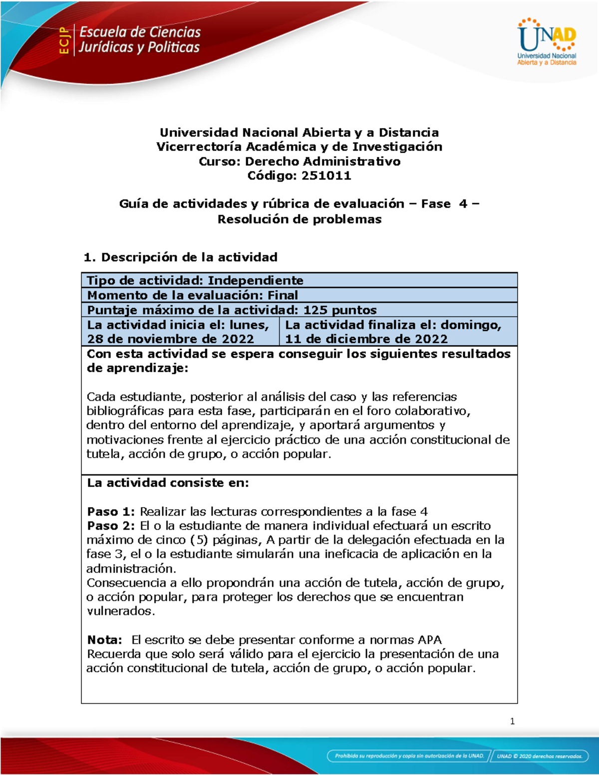 Guía De Actividades Y Rúbrica De Evaluación – Fase 4 - Resolución De ...