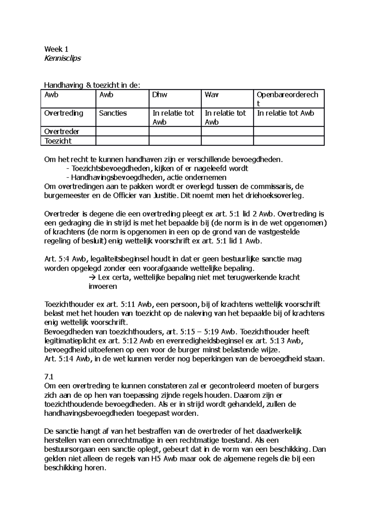 Lesstof - Samenvatting Boek - Bestuursrecht Begrepen - Week 1 ...