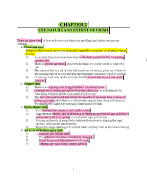 Chapter 1 - Intro To Criminal Justice - Crim 101- CHAPTER 1 CRIME AND ...